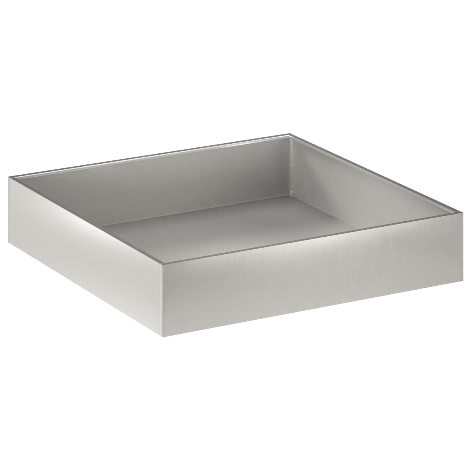 Tuin Bloempot zilver 80 x 80 x 20 cm Roestvrij staal is nu te koop bij PeponiXL, paradijselijk wonen!
