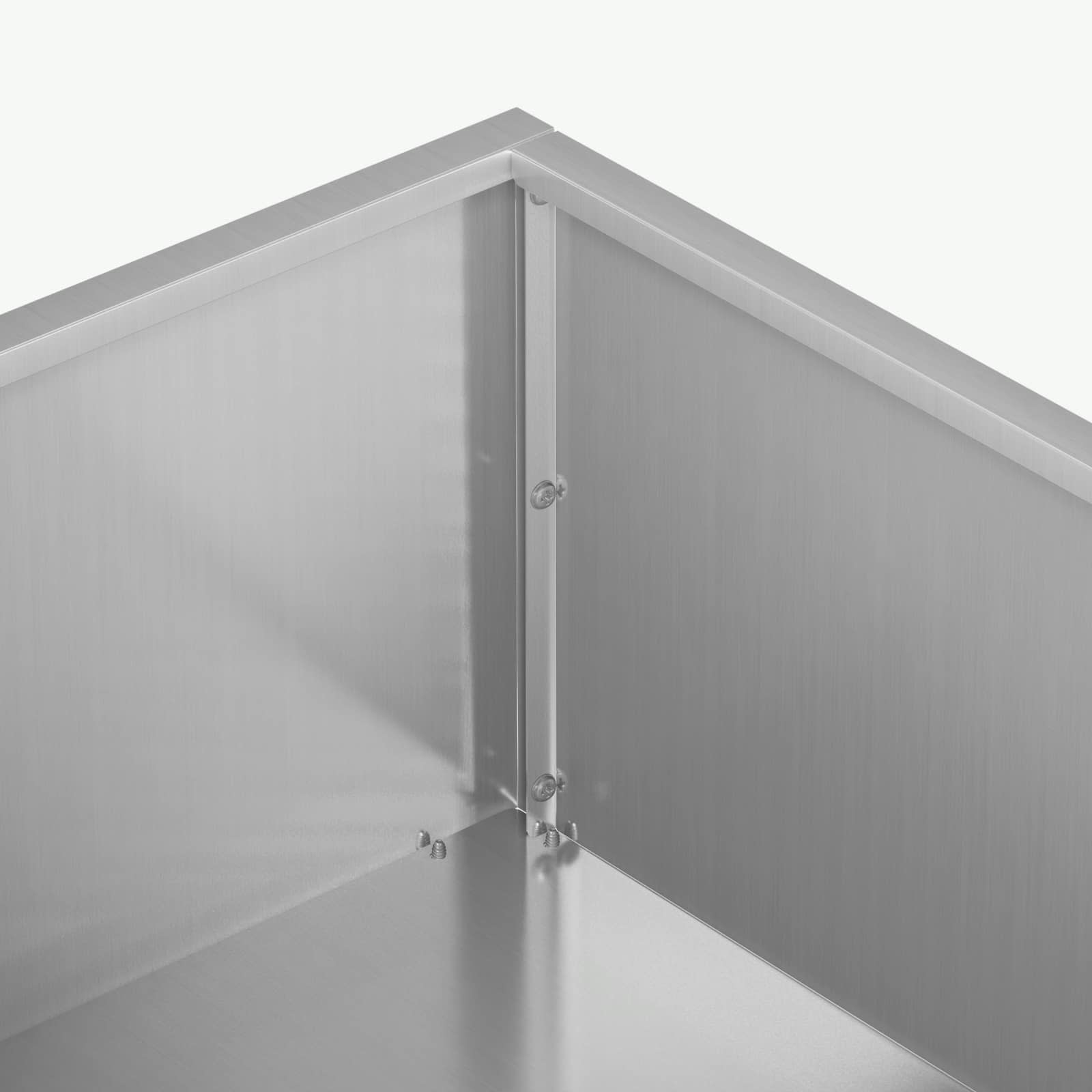 Tuin Bloempot 2 st zilver 80 x 80 x 20 cm Gegalvaniseerd staal is nu te koop bij PeponiXL, paradijselijk wonen!