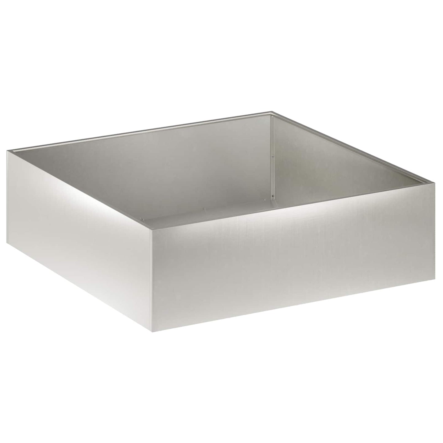 Tuin Bloempot 2 st zilver 80 x 80 x 30 cm Roestvrij staal is nu te koop bij PeponiXL, paradijselijk wonen!