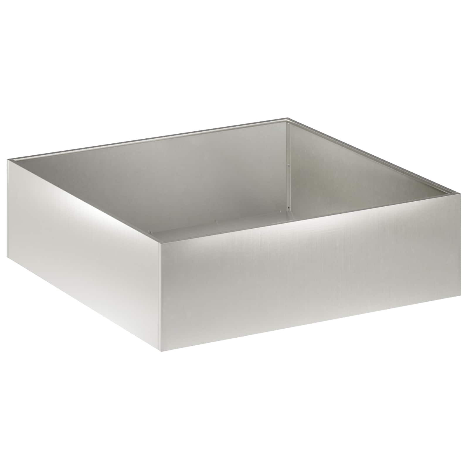 Tuin Bloempot 2 st zilver 80 x 80 x 30 cm Roestvrij staal is nu te koop bij PeponiXL, paradijselijk wonen!