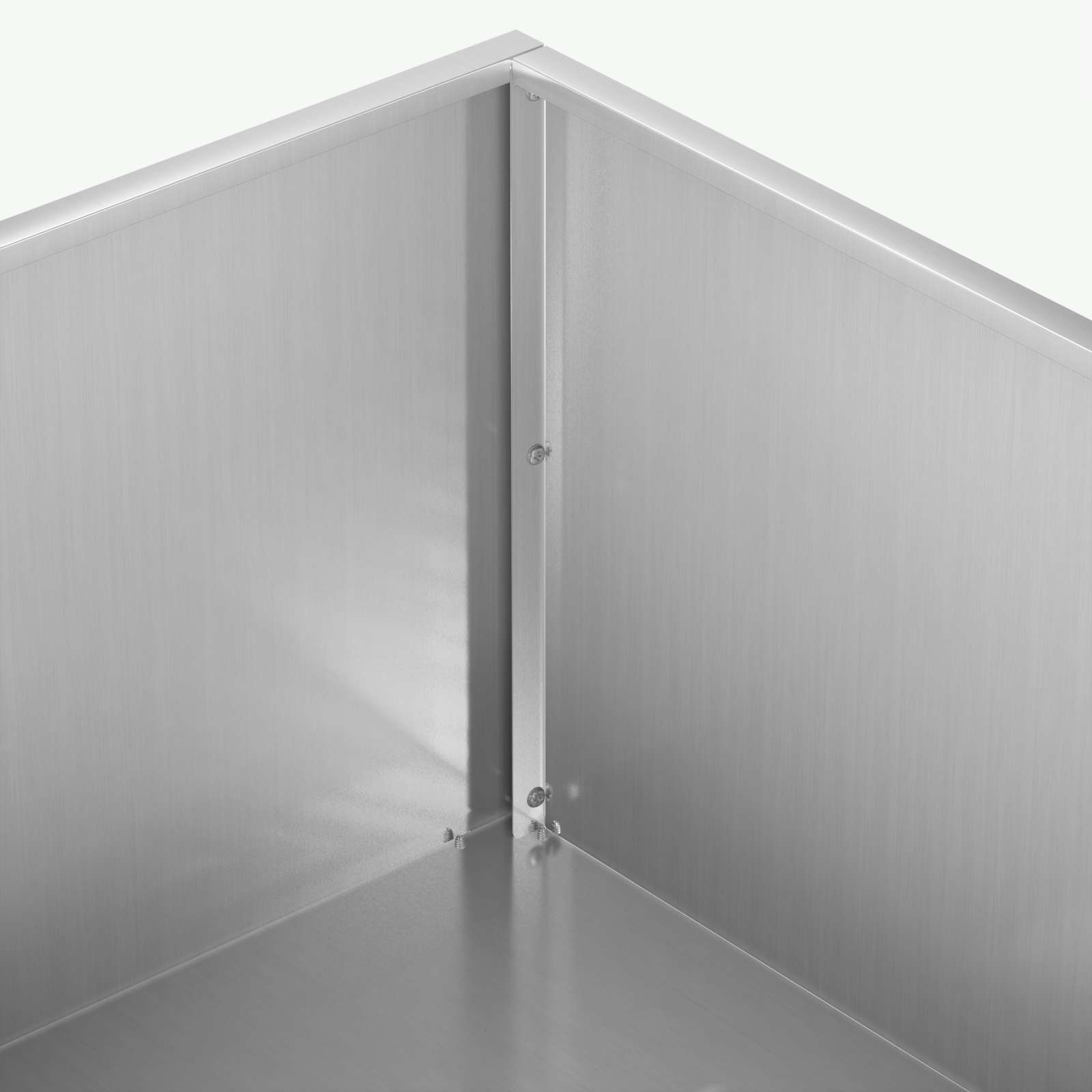 Tuin Bloempot zilver 80 x 80 x 30 cm Gegalvaniseerd staal is nu te koop bij PeponiXL, paradijselijk wonen!