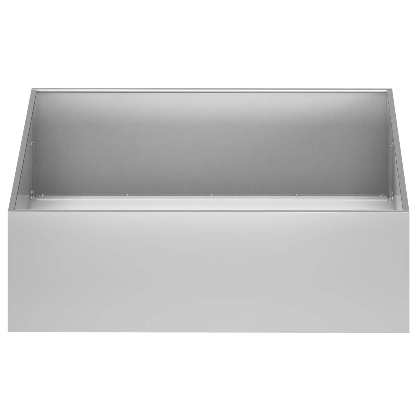 Tuin Bloempot 2 st zilver 80 x 80 x 30 cm Gegalvaniseerd staal is nu te koop bij PeponiXL, paradijselijk wonen!
