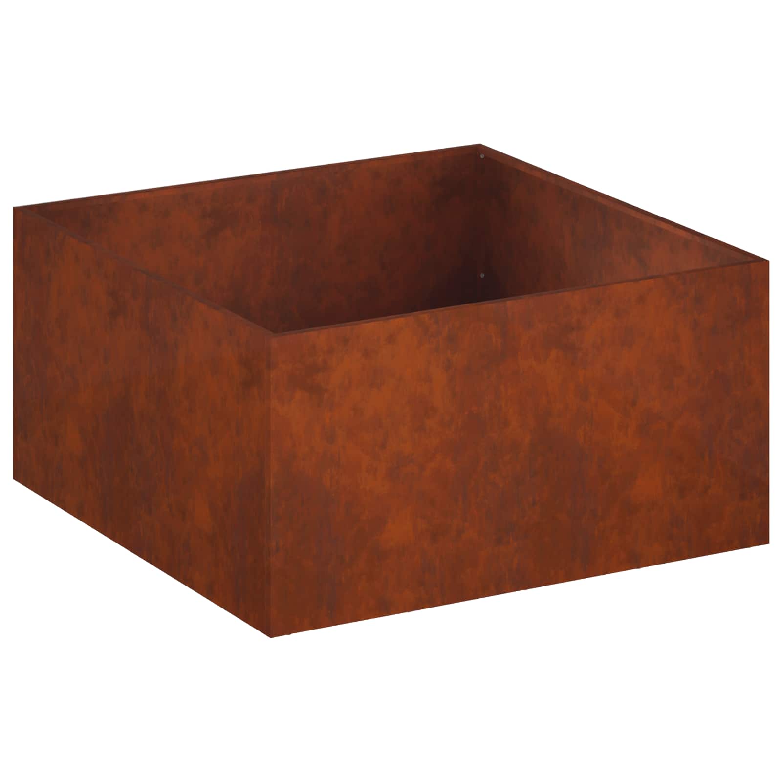 Tuin Bloempot 2 st Roestkleurig 60 x 60 x 40 cm weervast staal is nu te koop bij PeponiXL, paradijselijk wonen!