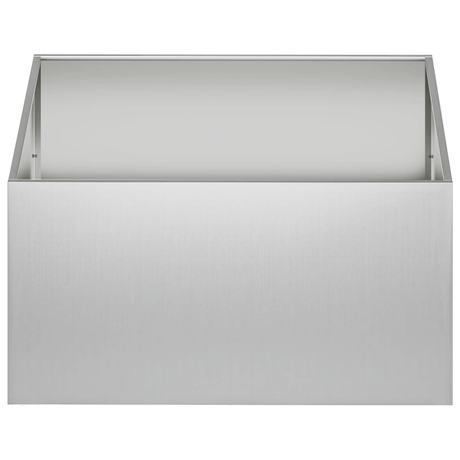 Tuin Bloempot 2 st zilver 80 x 80 x 40 cm Gegalvaniseerd staal is nu te koop bij PeponiXL, paradijselijk wonen!
