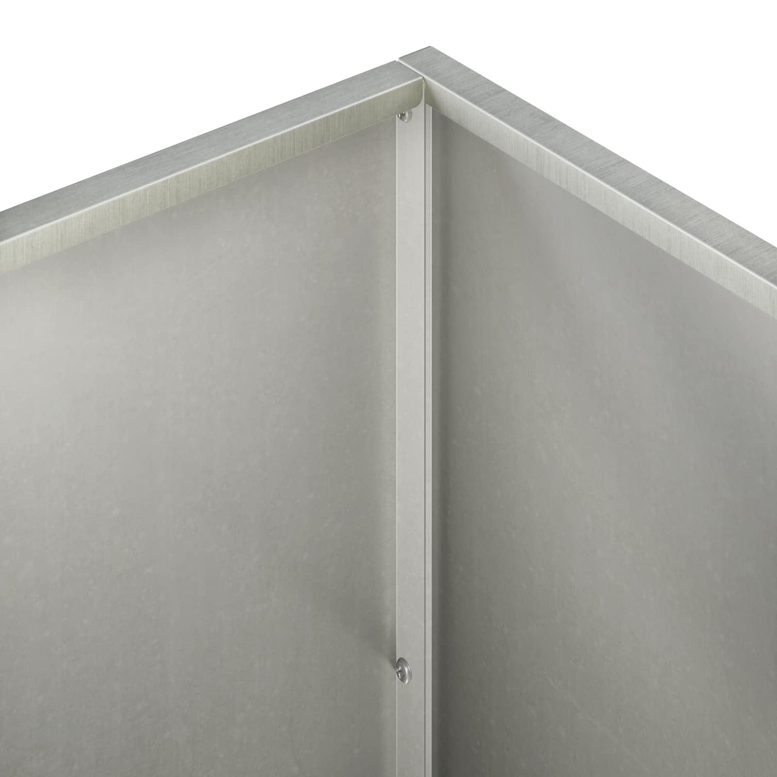 Tuin Bloempot 2 st zilver 80 x 40 x 40 cm Roestvrij staal is nu te koop bij PeponiXL, paradijselijk wonen!
