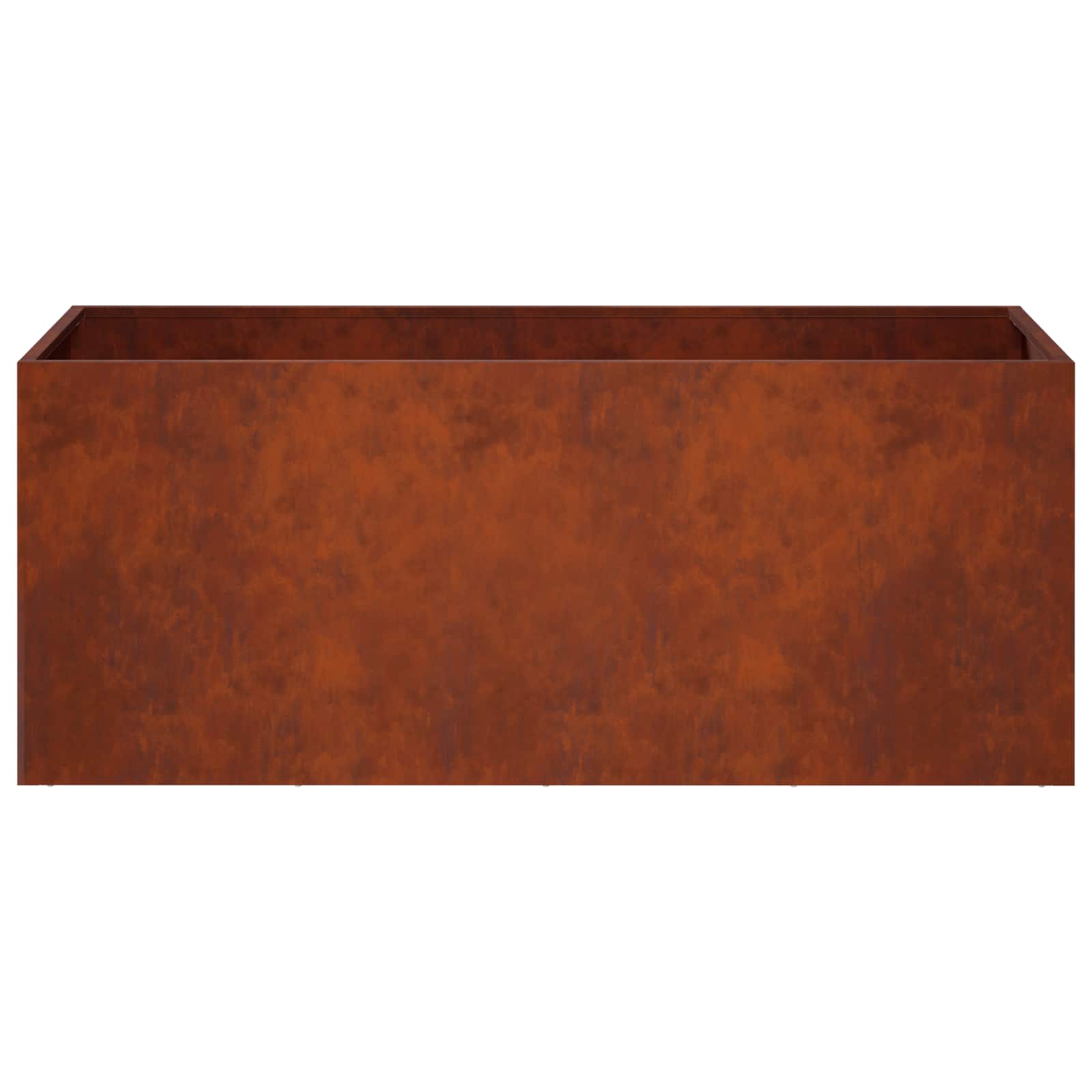 Tuin Bloempot Roestkleurig 80 x 40 x 40 cm weervast staal is nu te koop bij PeponiXL, paradijselijk wonen!