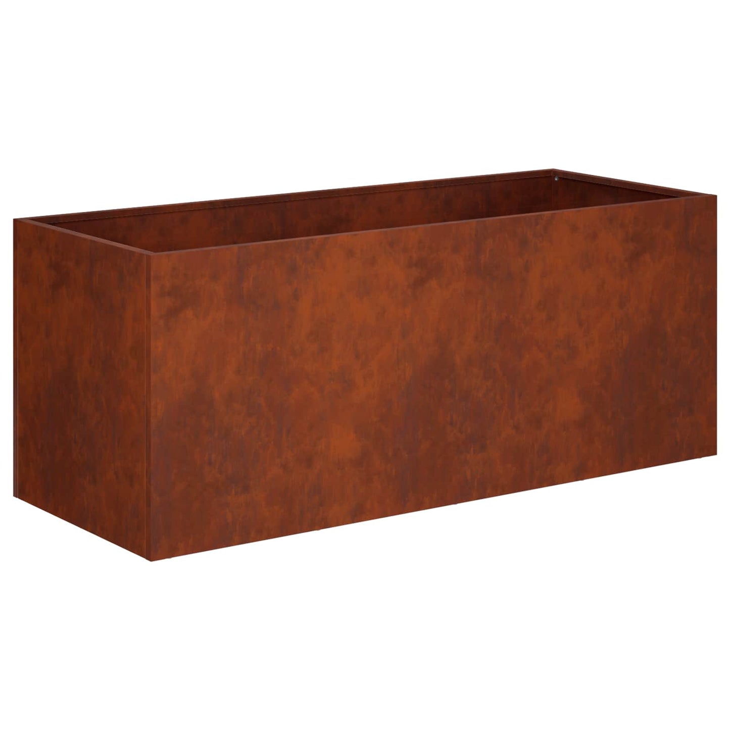 Tuin Bloempot 2 st Roestkleurig 80 x 40 x 40 cm weervast staal is nu te koop bij PeponiXL, paradijselijk wonen!