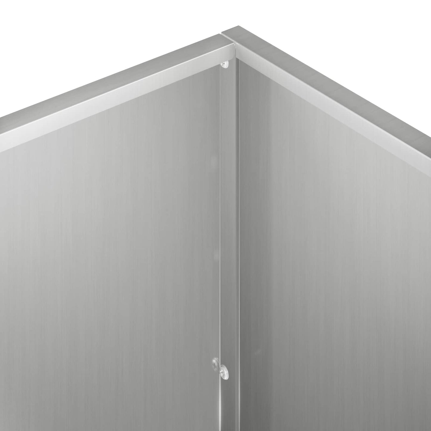 Tuin Bloempot 2 st zilver 80 x 50 x 50 cm Gegalvaniseerd staal is nu te koop bij PeponiXL, paradijselijk wonen!
