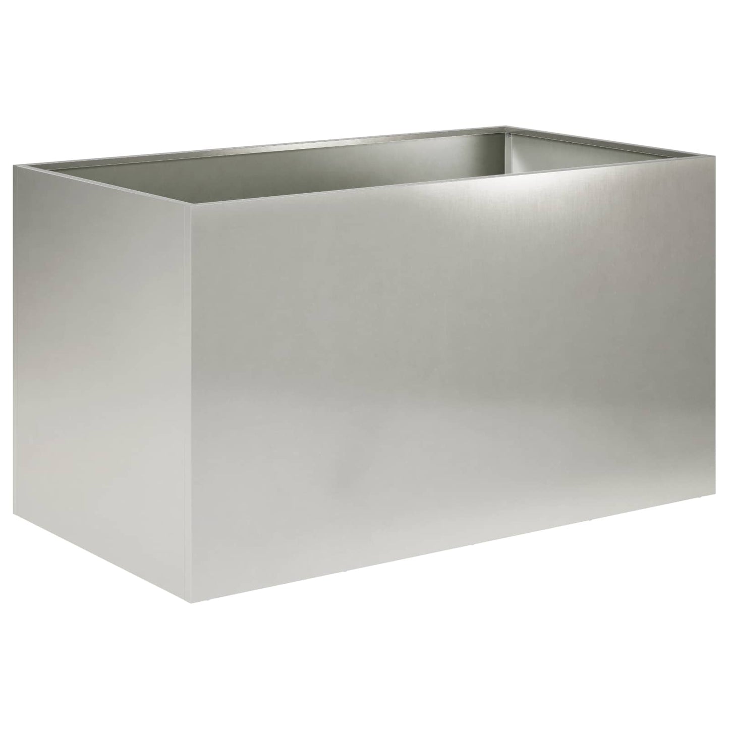 Tuin Bloempot zilver 100 x 50 x 50 cm Roestvrij staal is nu te koop bij PeponiXL, paradijselijk wonen!