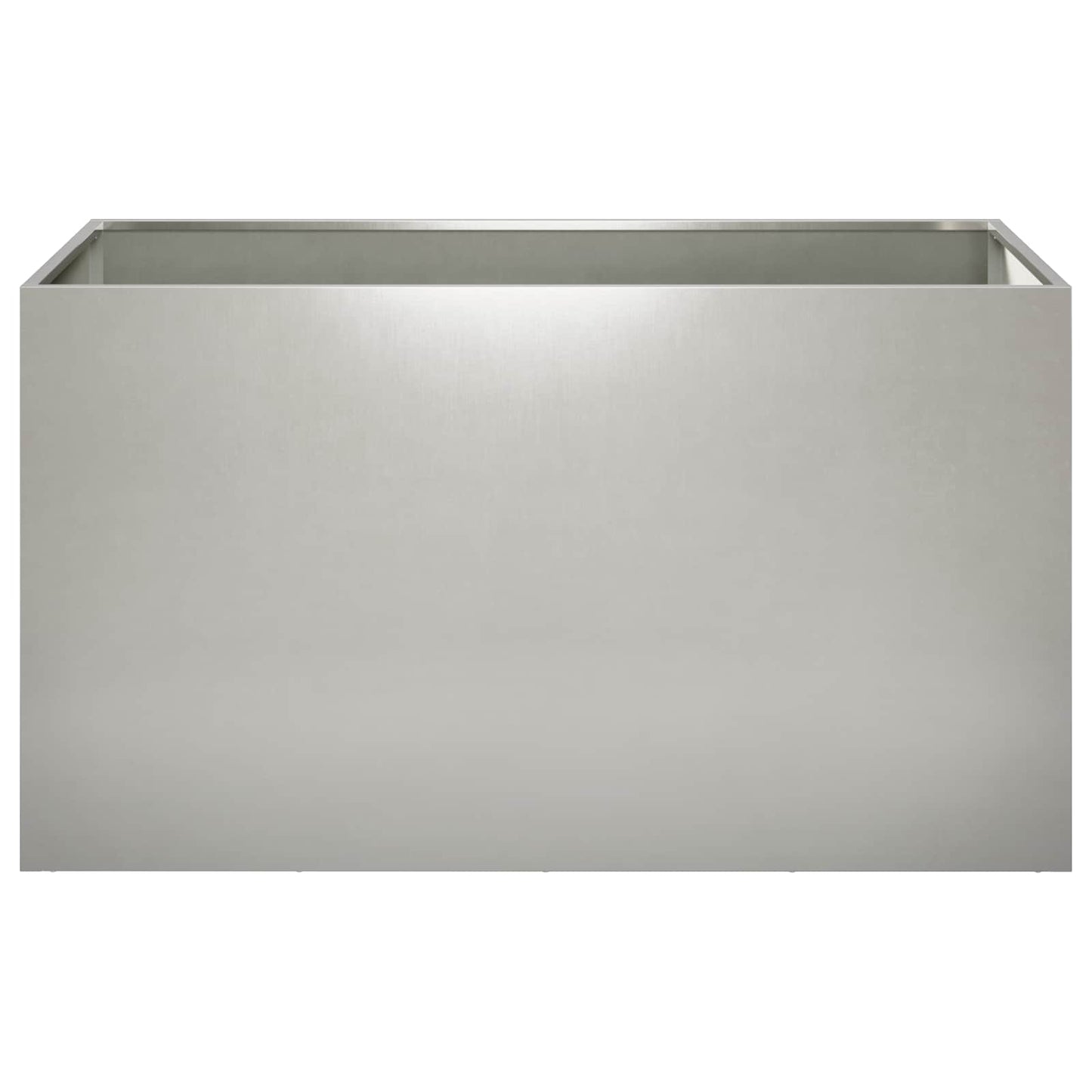 Tuin Bloempot 2 st zilver 100 x 50 x 50 cm Roestvrij staal is nu te koop bij PeponiXL, paradijselijk wonen!