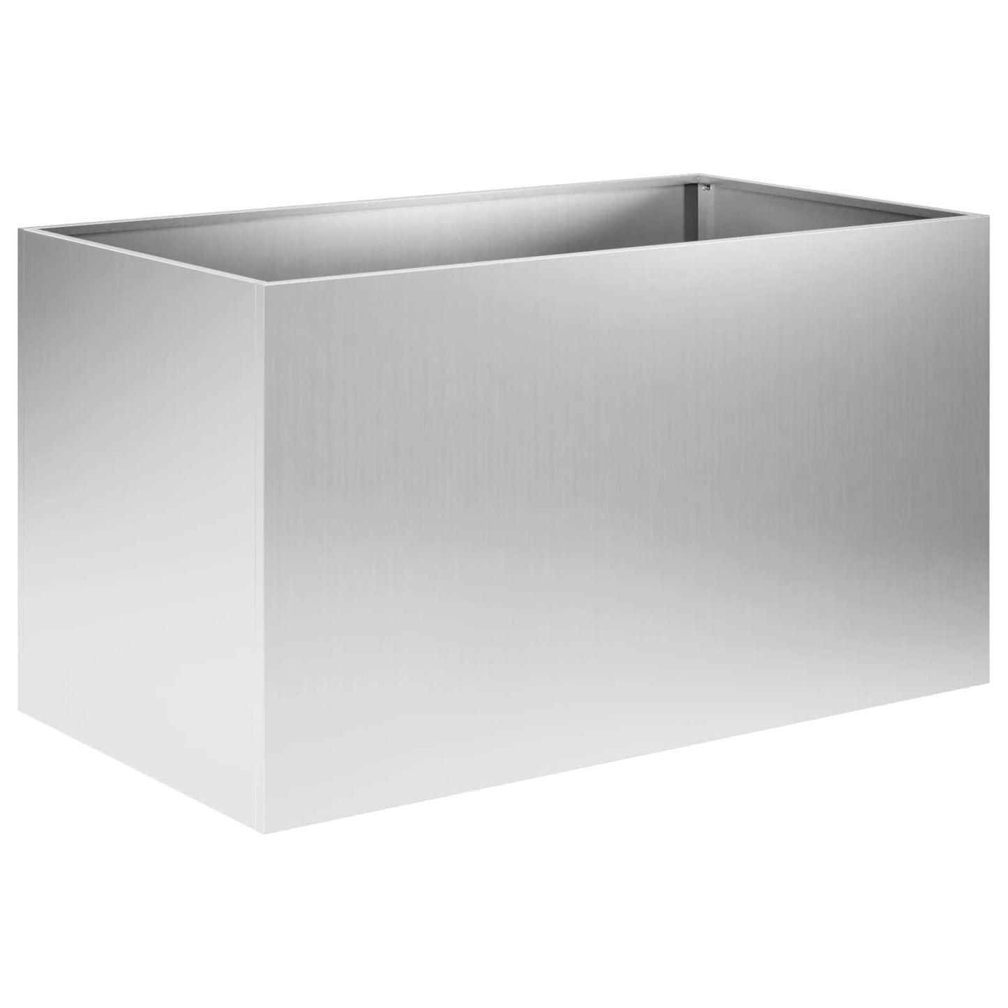 Tuin Bloempot zilver 100 x 50 x 50 cm Gegalvaniseerd staal is nu te koop bij PeponiXL, paradijselijk wonen!