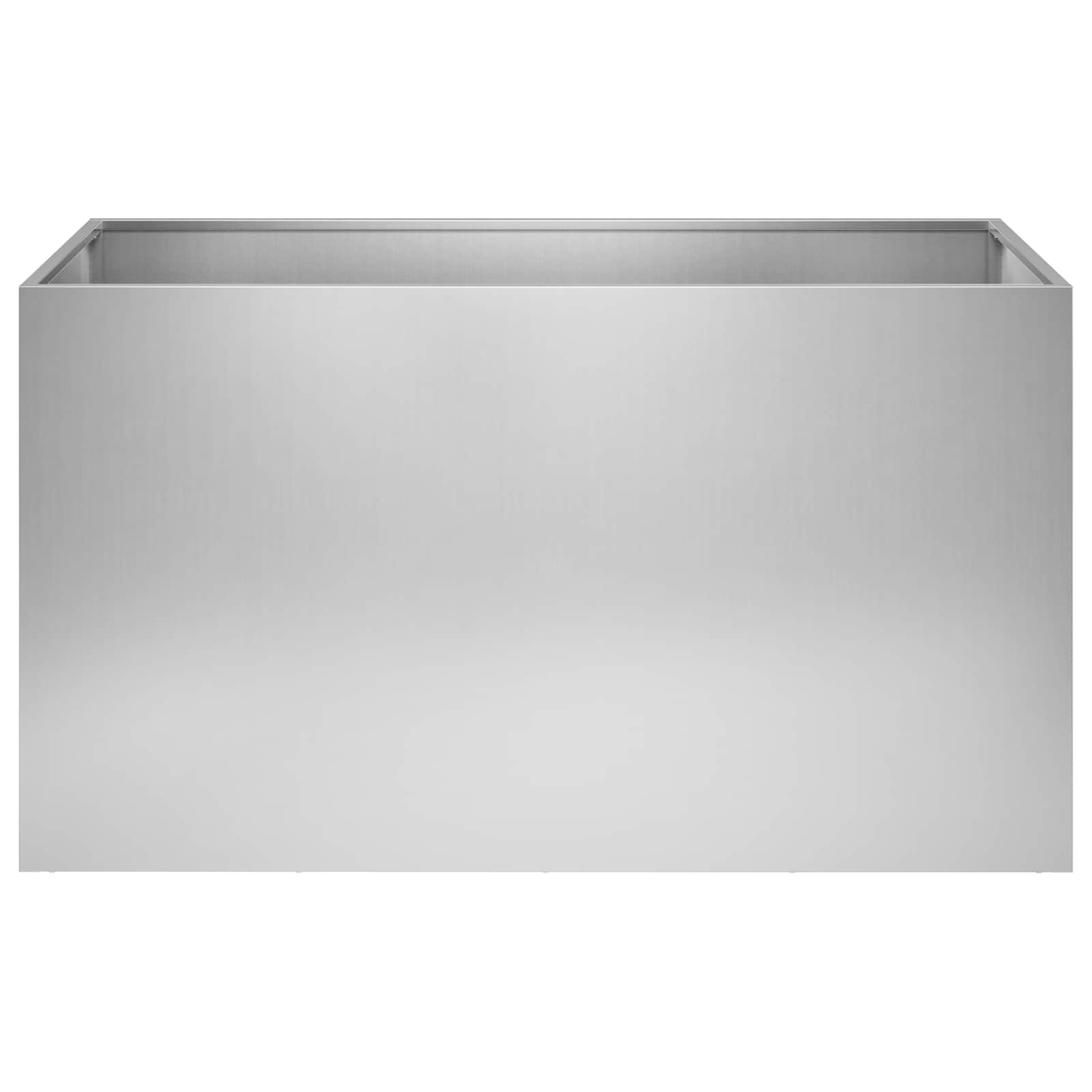 Tuin Bloempot zilver 100 x 50 x 50 cm Gegalvaniseerd staal is nu te koop bij PeponiXL, paradijselijk wonen!