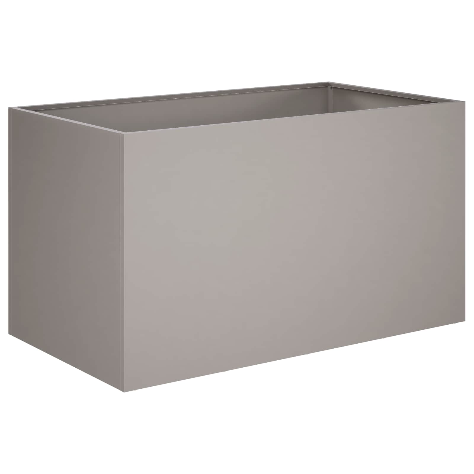 Tuin Bloempot 2 st Roestkleurig 100 x 50 x 50 cm weervast staal is nu te koop bij PeponiXL, paradijselijk wonen!