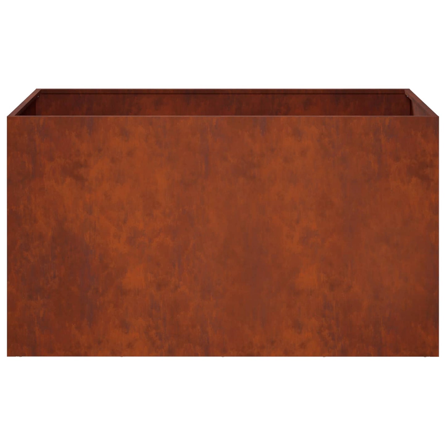 Tuin Bloempot 2 st Roestkleurig 100 x 50 x 50 cm weervast staal is nu te koop bij PeponiXL, paradijselijk wonen!