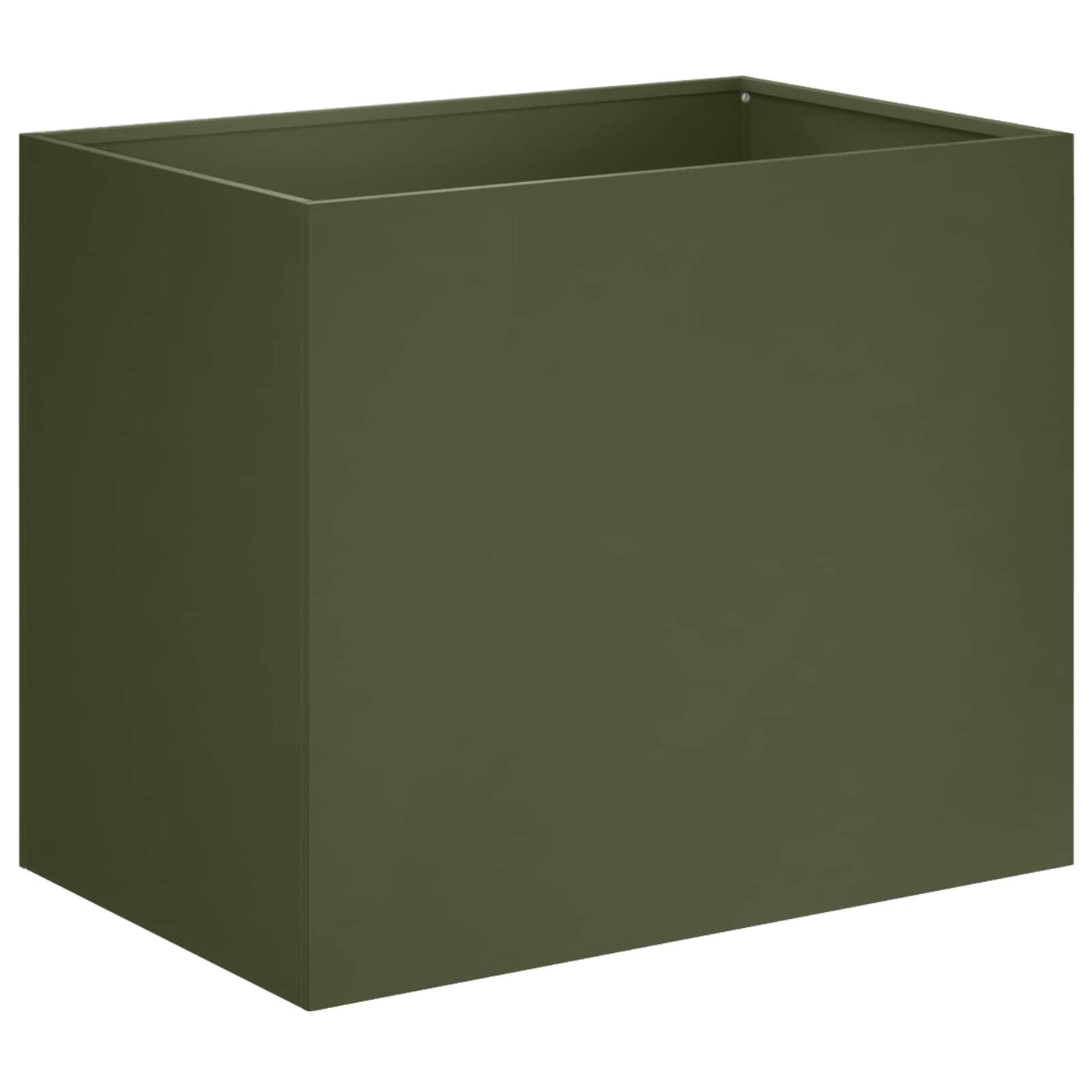 Plantenbak 2 st Olijfgroen 50 x 40 x 50 cm Koudgewalst staal
