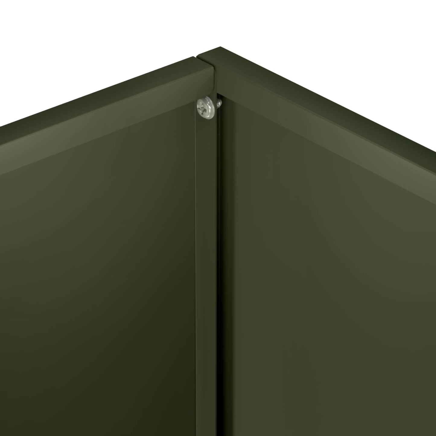 Plantenbak Olijfgroen 60 x 40 x 50 cm Koudgewalst staal