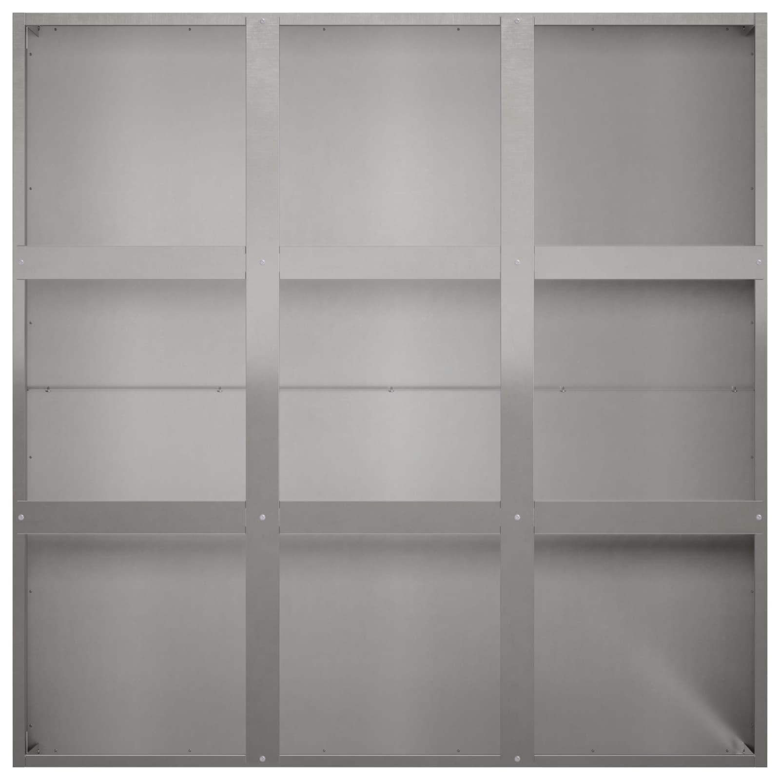 Plantenbak zilver 100 x 100 x 20 cm Roestvrij staal is nu te koop bij PeponiXL, paradijselijk wonen!