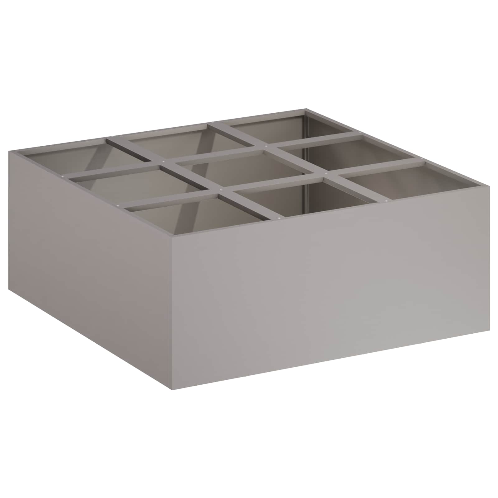 Plantenbak Roestkleurig 100 x 100 x 20 cm weervast staal is nu te koop bij PeponiXL, paradijselijk wonen!