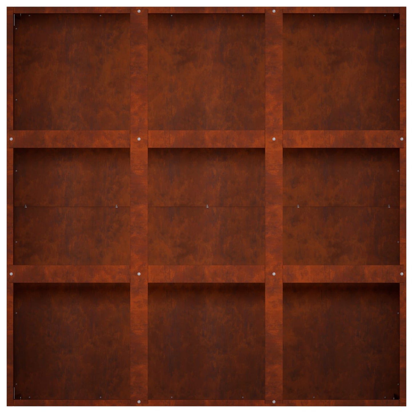 Plantenbak Roestkleurig 100 x 100 x 20 cm weervast staal is nu te koop bij PeponiXL, paradijselijk wonen!