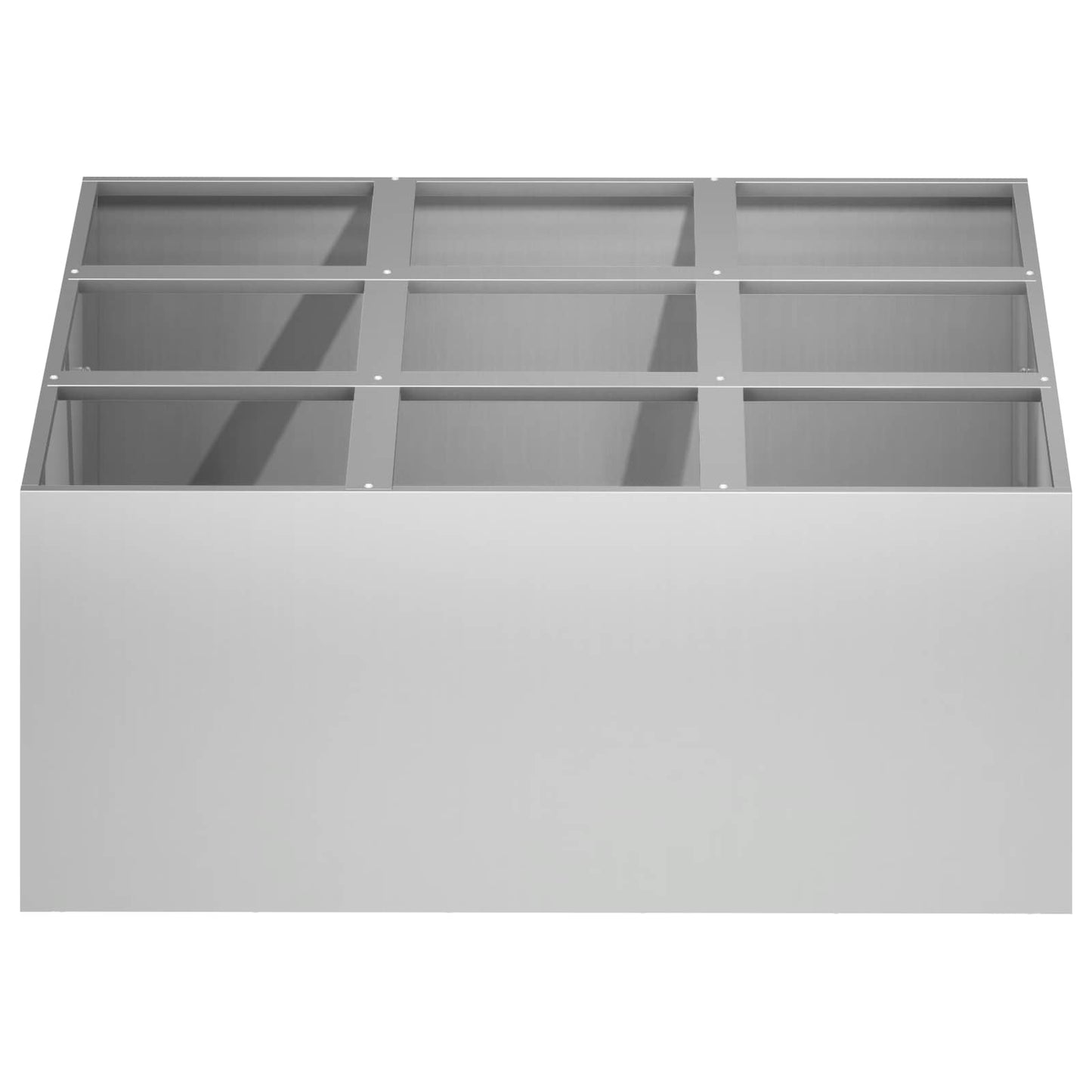 Plantenbak zilver 100 x 100 x 30 cm Gegalvaniseerd staal is nu te koop bij PeponiXL, paradijselijk wonen!