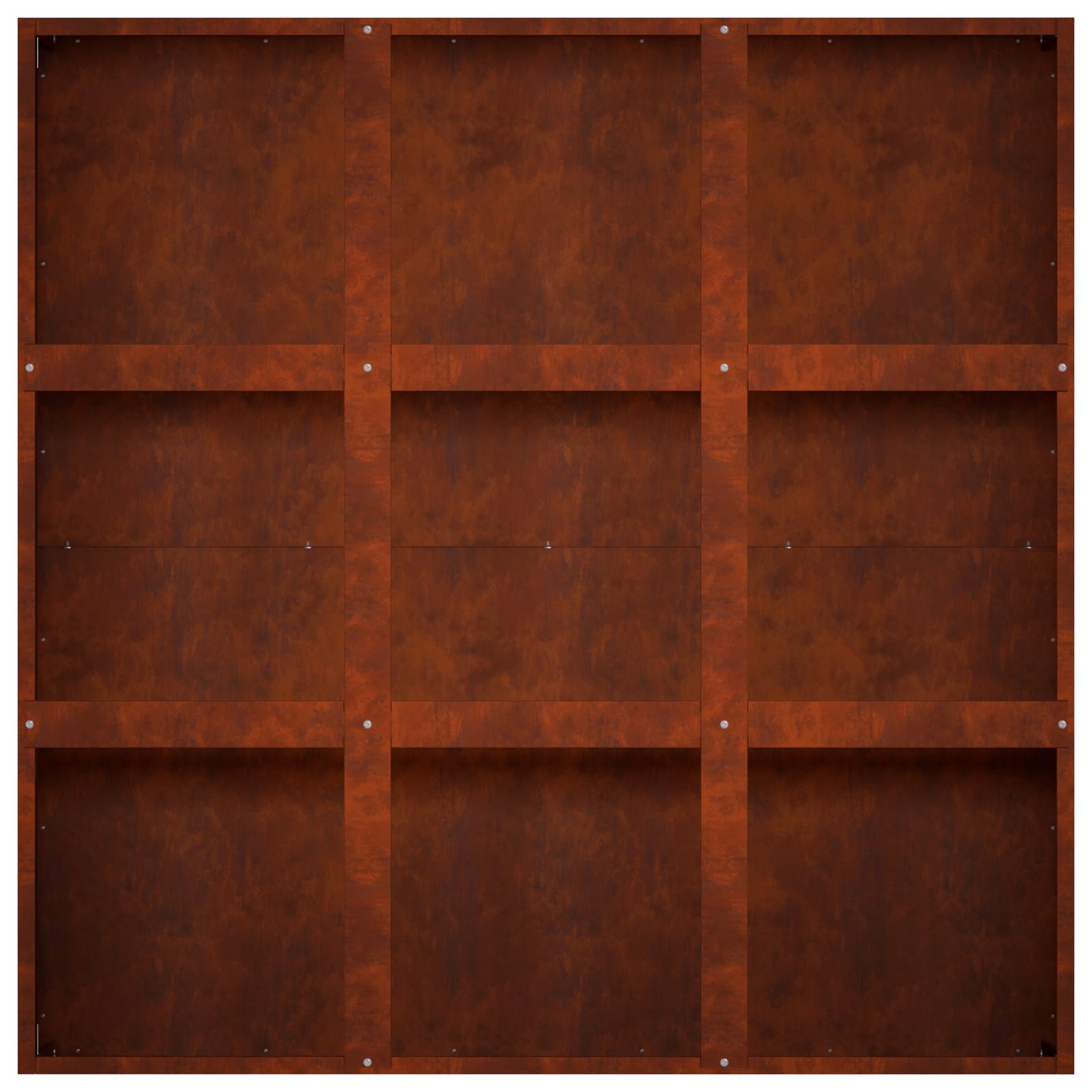 Plantenbak Roestkleurig 100 x 100 x 30 cm weervast staal is nu te koop bij PeponiXL, paradijselijk wonen!