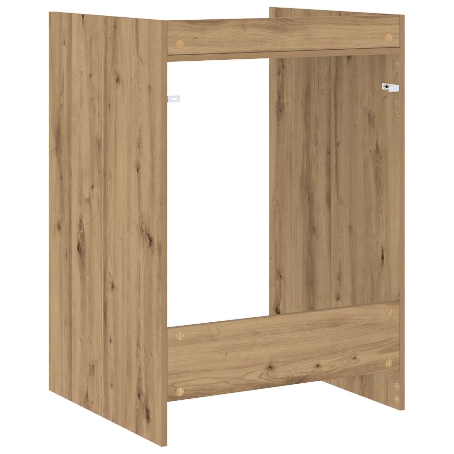 Wasmachinekast met opslag Ambachtelijk eiken 67,5 x 62 x 97 cm is nu te koop bij PeponiXL, paradijselijk wonen!