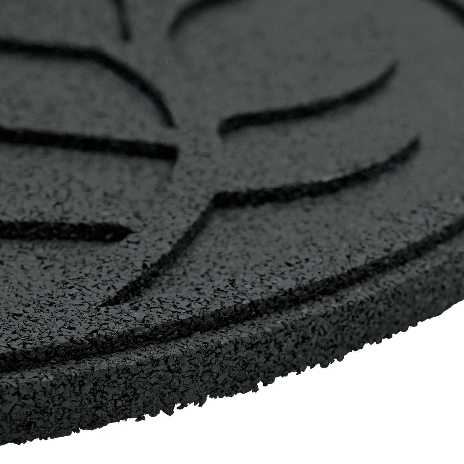 Stapsteen 6 pcs Zwart Ø 44 x 2 cm Rubber is nu te koop bij PeponiXL, paradijselijk wonen!