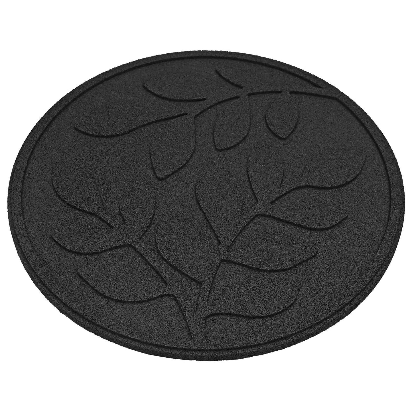 Stapsteen 6 pcs Zwart Ø 44 x 2 cm Rubber is nu te koop bij PeponiXL, paradijselijk wonen!