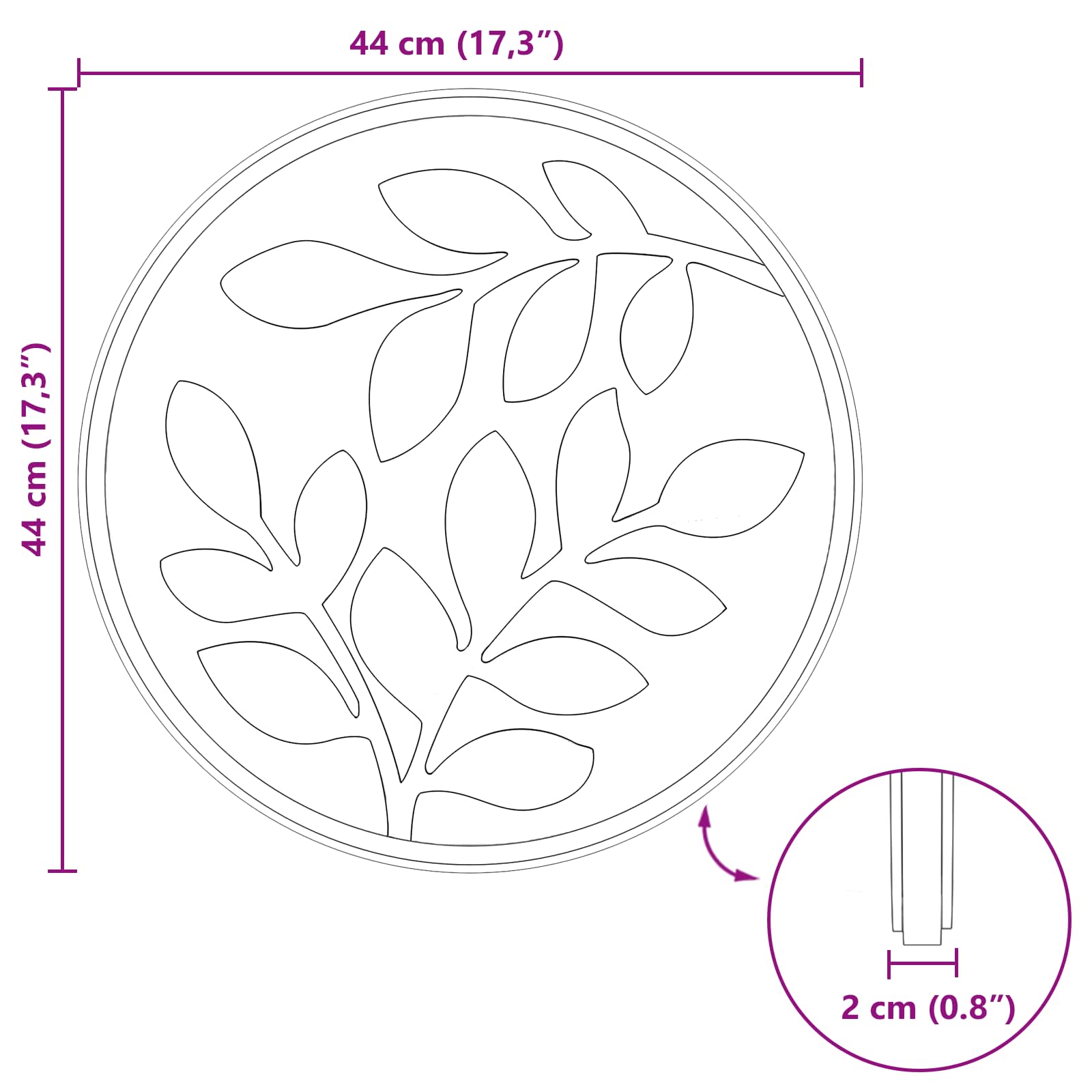 Stapsteen 6 pcs Zwart Ø 44 x 2 cm Rubber is nu te koop bij PeponiXL, paradijselijk wonen!