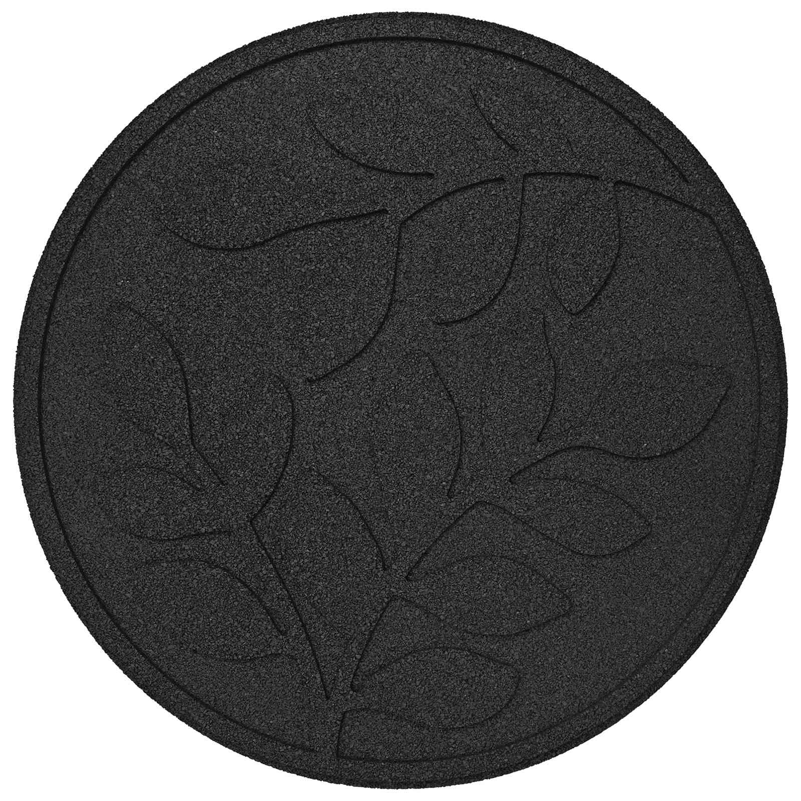 Stapsteen 6 pcs Zwart Ø 44 x 2 cm Rubber is nu te koop bij PeponiXL, paradijselijk wonen!