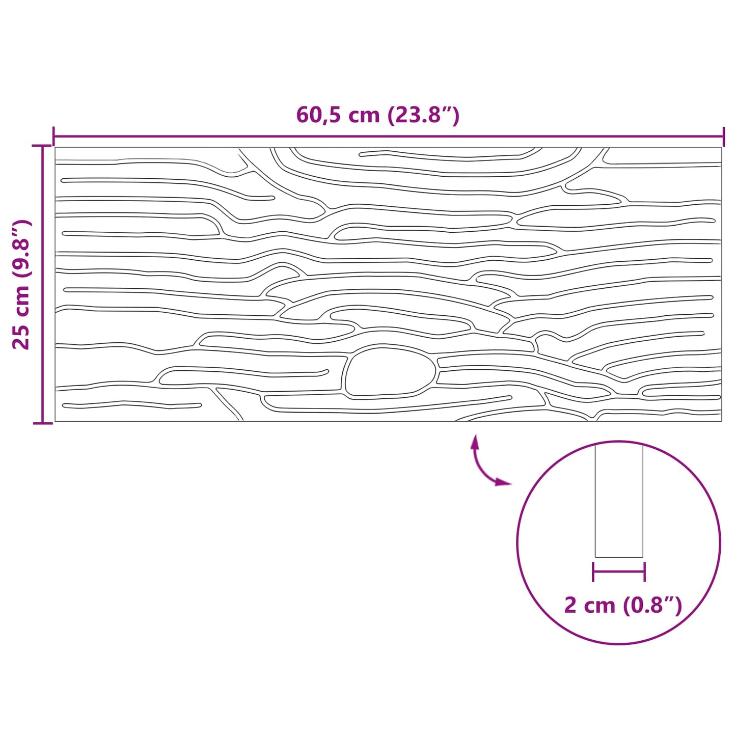 Stapsteen 6 pcs Zwart 60,5 x 25 x 2 cm Rubber is nu te koop bij PeponiXL, paradijselijk wonen!