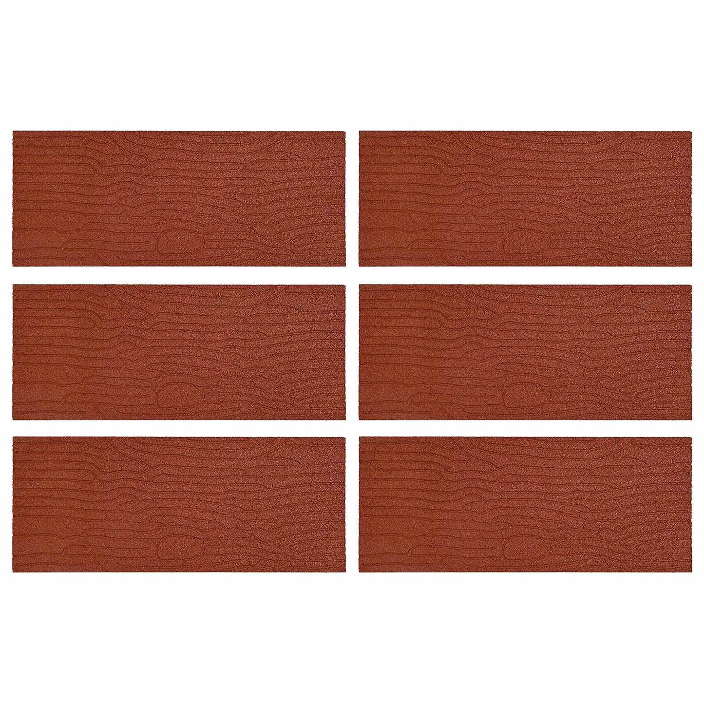 Stapsteen 6 pcs Rood 60,5 x 25 x 2 cm Rubber is nu te koop bij PeponiXL, paradijselijk wonen!