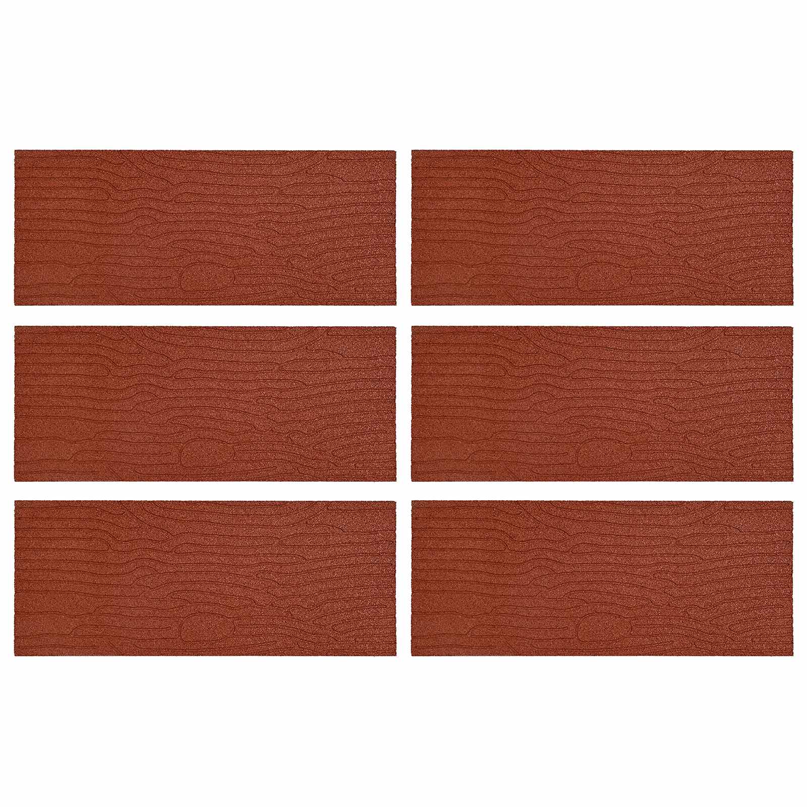 Stapsteen 6 pcs Rood 60,5 x 25 x 2 cm Rubber is nu te koop bij PeponiXL, paradijselijk wonen!