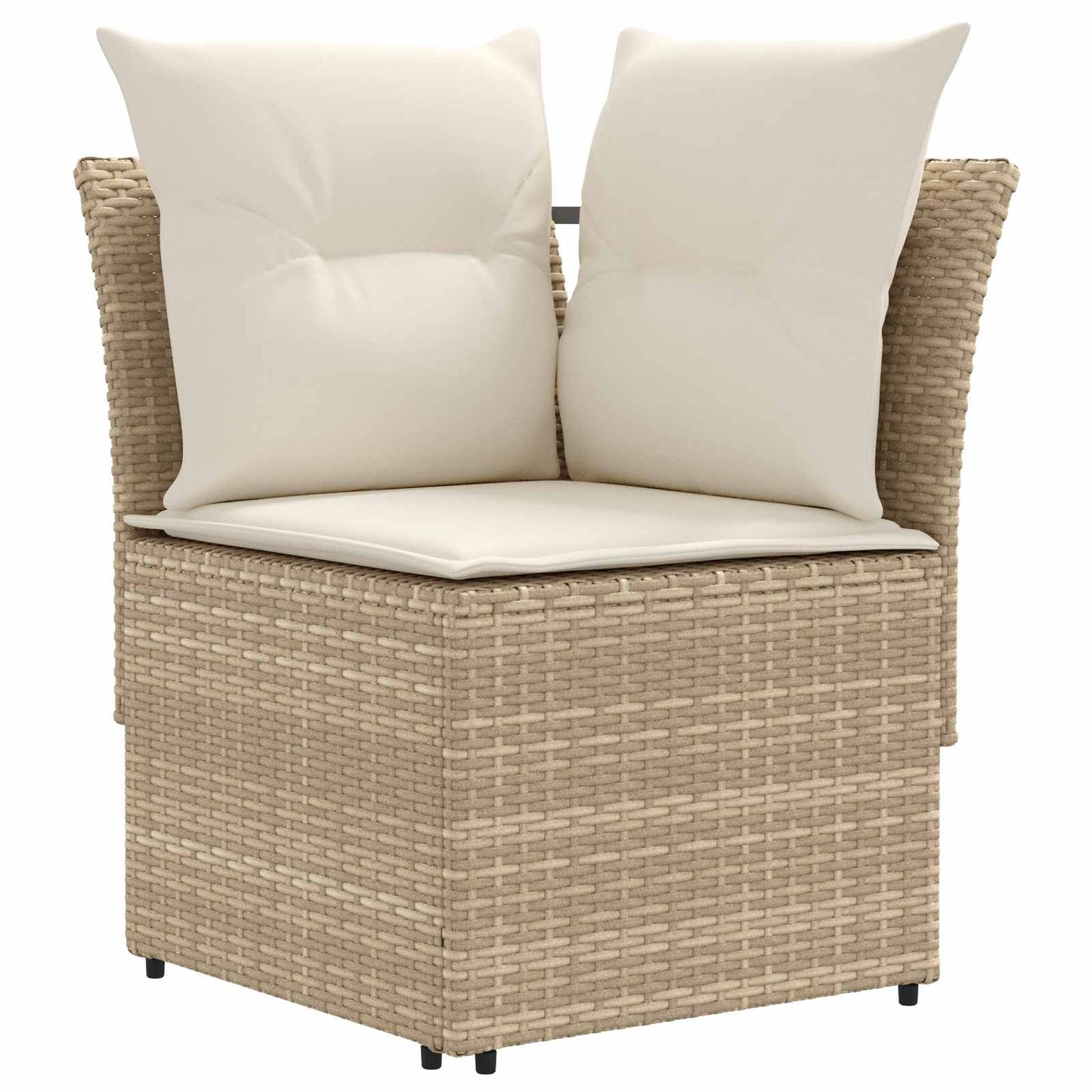Meubelsets met kussen 4 pcs Beige en Crème PE Rattan is nu te koop bij PeponiXL, paradijselijk wonen!