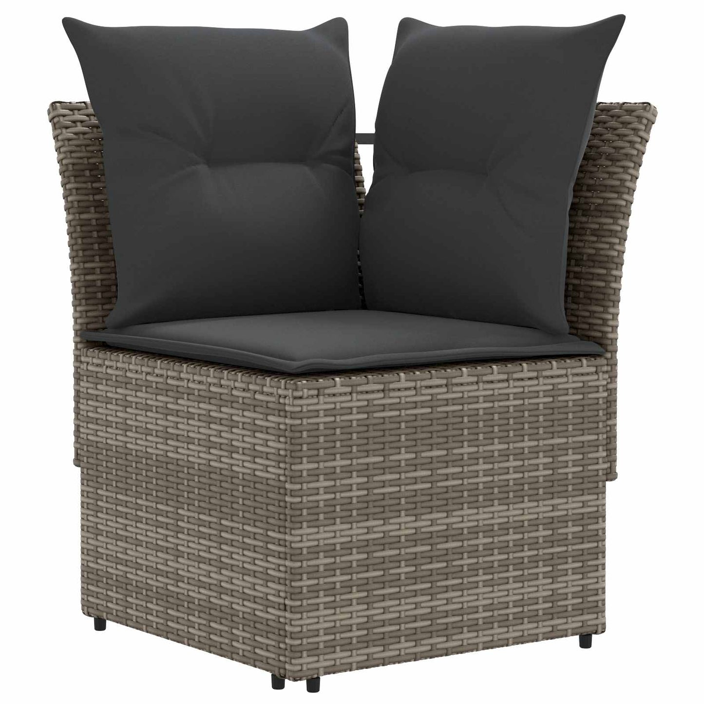 Meubelsets met kussen 6 pcs Grijs en Donkergrijs PE Rattan is nu te koop bij PeponiXL, paradijselijk wonen!