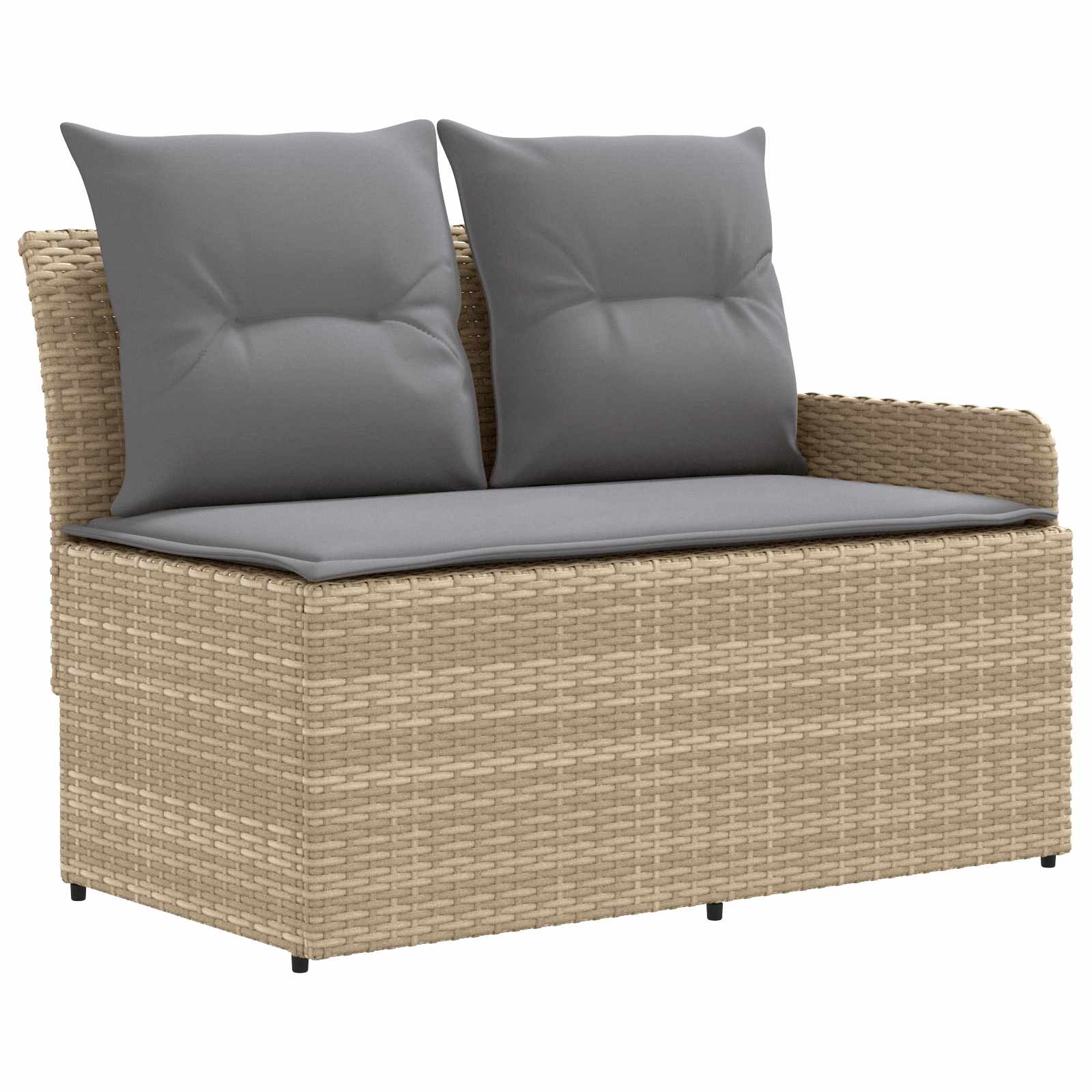 Meubelsets met kussen 6 pcs Beige en Licht Grijs PE Rattan is nu te koop bij PeponiXL, paradijselijk wonen!