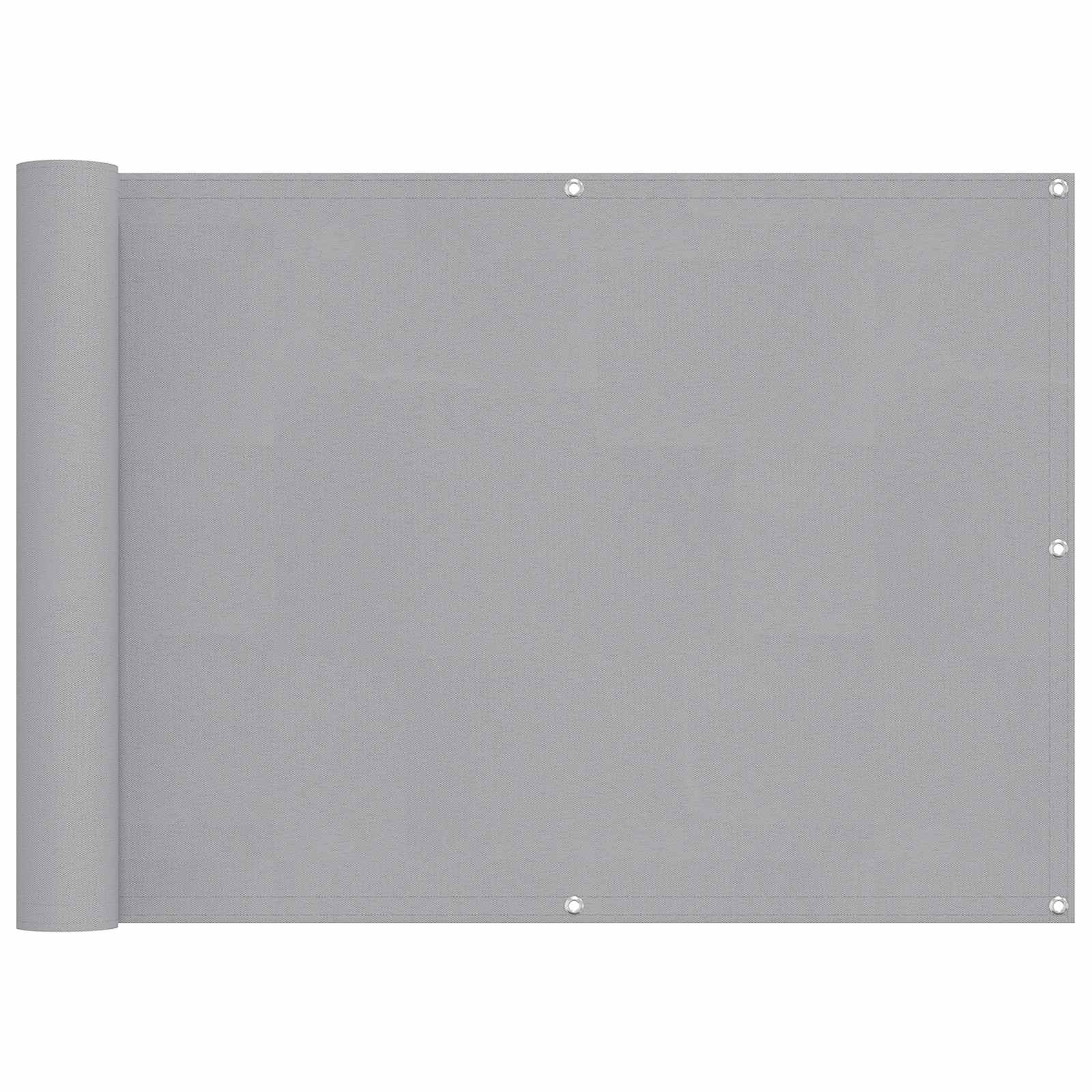 Balkon Scherm Lichtgrijs 75 x 200 cm PU gecoat oxford alu is nu te koop bij PeponiXL, paradijselijk wonen!