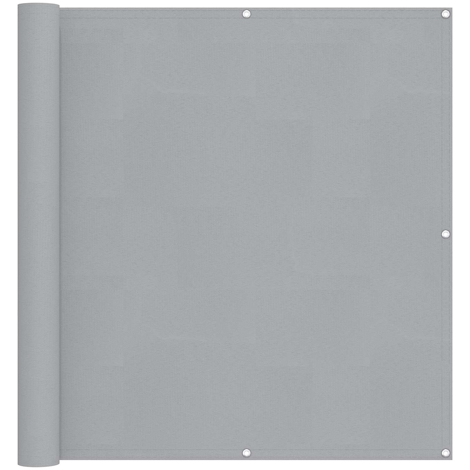 Balkon Scherm Lichtgrijs 110 x 800 cm Oxford Stof is nu te koop bij PeponiXL, paradijselijk wonen!