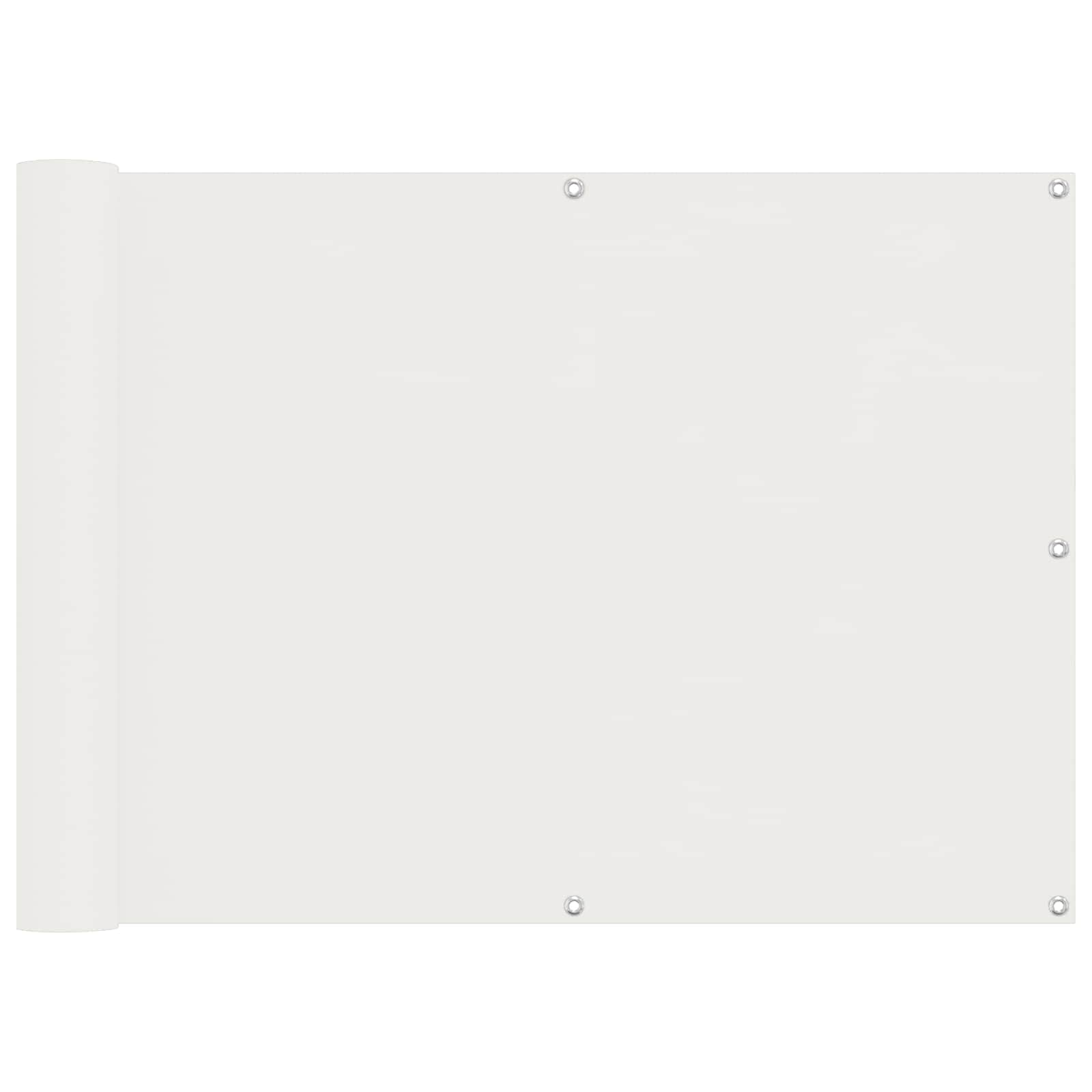 Balkon Scherm Wit 75 x 200 cm PU gecoat oxford alu is nu te koop bij PeponiXL, paradijselijk wonen!