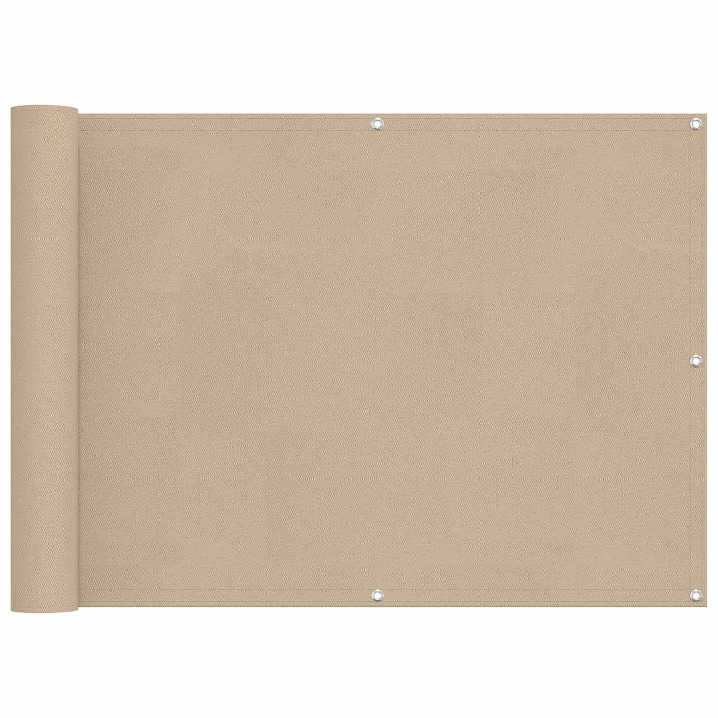 Balkon Scherm Beige 75 x 200 cm PU gecoat oxford alu is nu te koop bij PeponiXL, paradijselijk wonen!