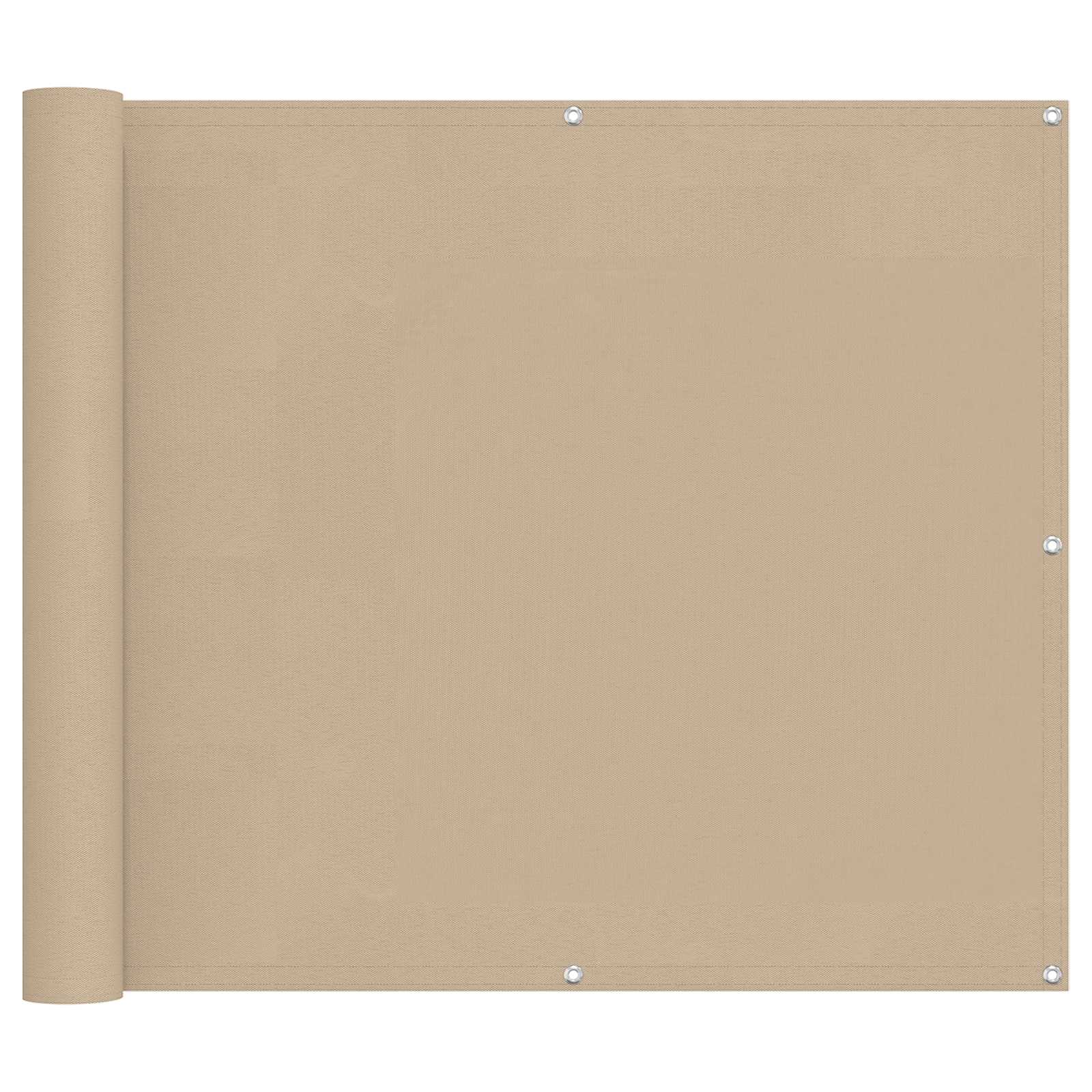 Balkon Scherm Beige 100 x 300 cm Oxford Stof is nu te koop bij PeponiXL, paradijselijk wonen!