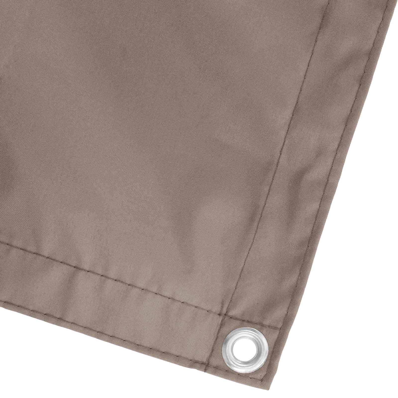Balkon Scherm Taupe 110 x 500 cm Oxford Stof is nu te koop bij PeponiXL, paradijselijk wonen!