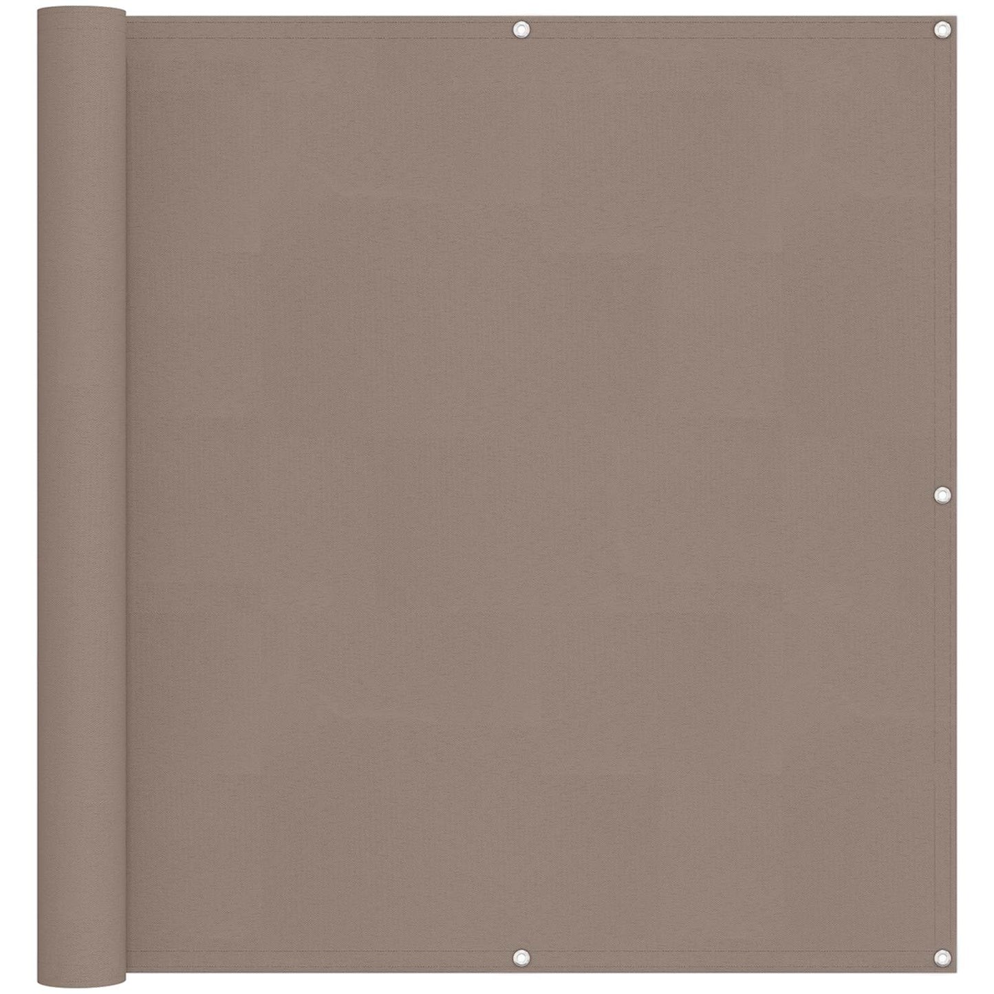 Balkon Scherm Taupe 110 x 800 cm Oxford Stof is nu te koop bij PeponiXL, paradijselijk wonen!