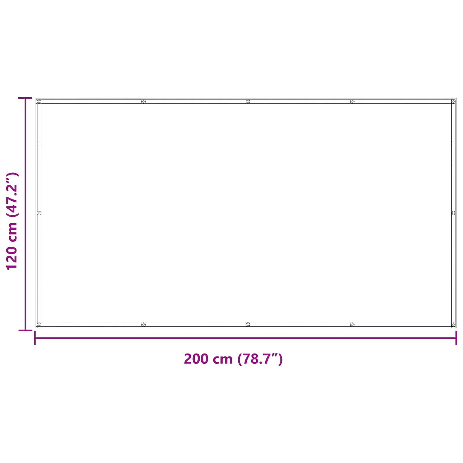 Balkon Scherm Zwart 120 x 200 cm PU gecoat oxford alu is nu te koop bij PeponiXL, paradijselijk wonen!