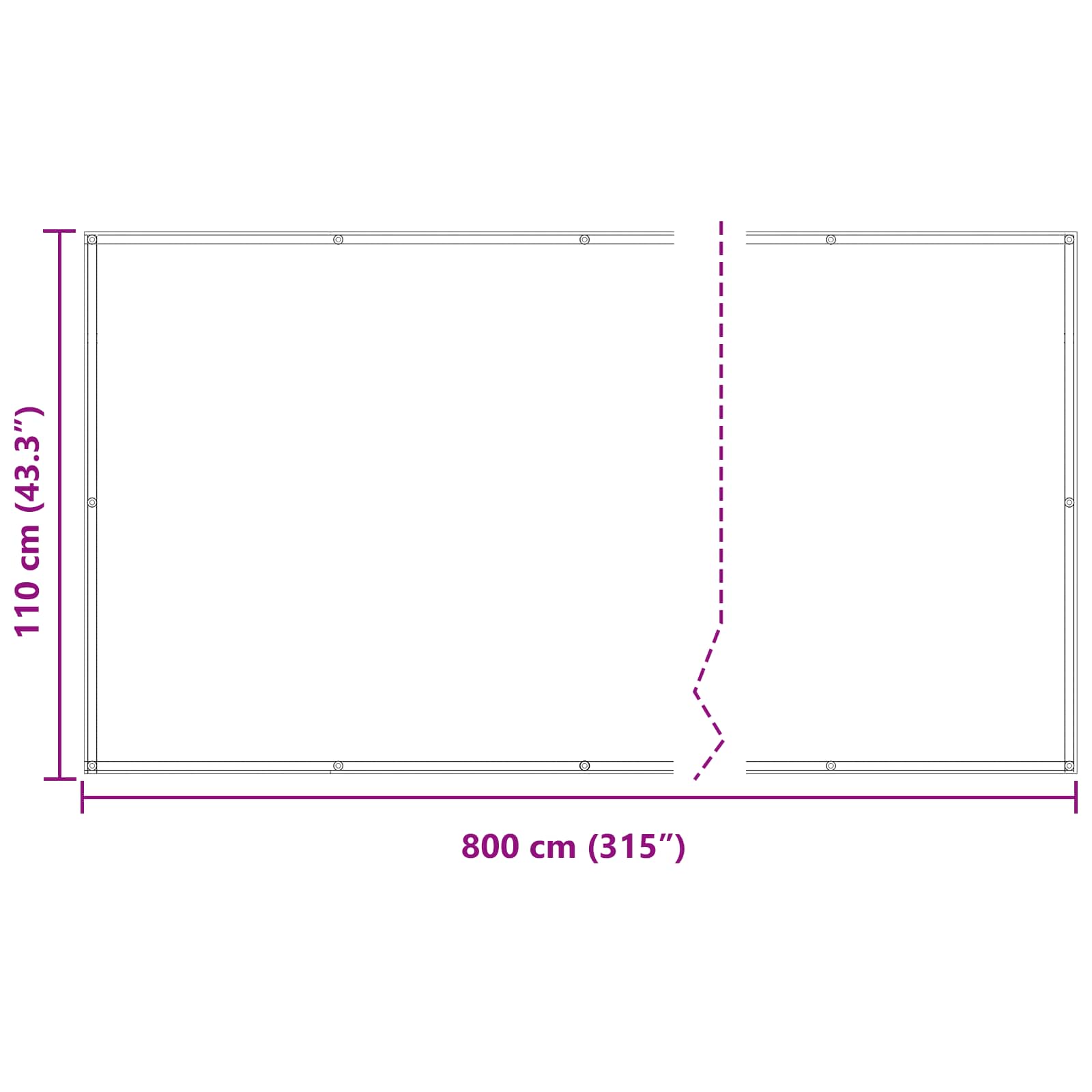 Balkon Scherm Bordeauxrood 110 x 800 cm Oxford Stof is nu te koop bij PeponiXL, paradijselijk wonen!