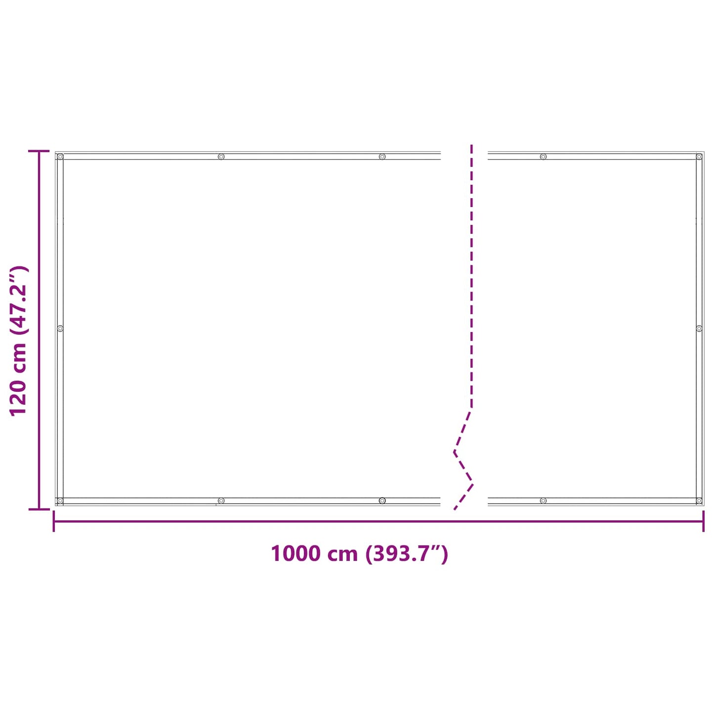 Balkon Scherm Bordeauxrood 120 x 1000 cm PU gecoat oxford alu is nu te koop bij PeponiXL, paradijselijk wonen!