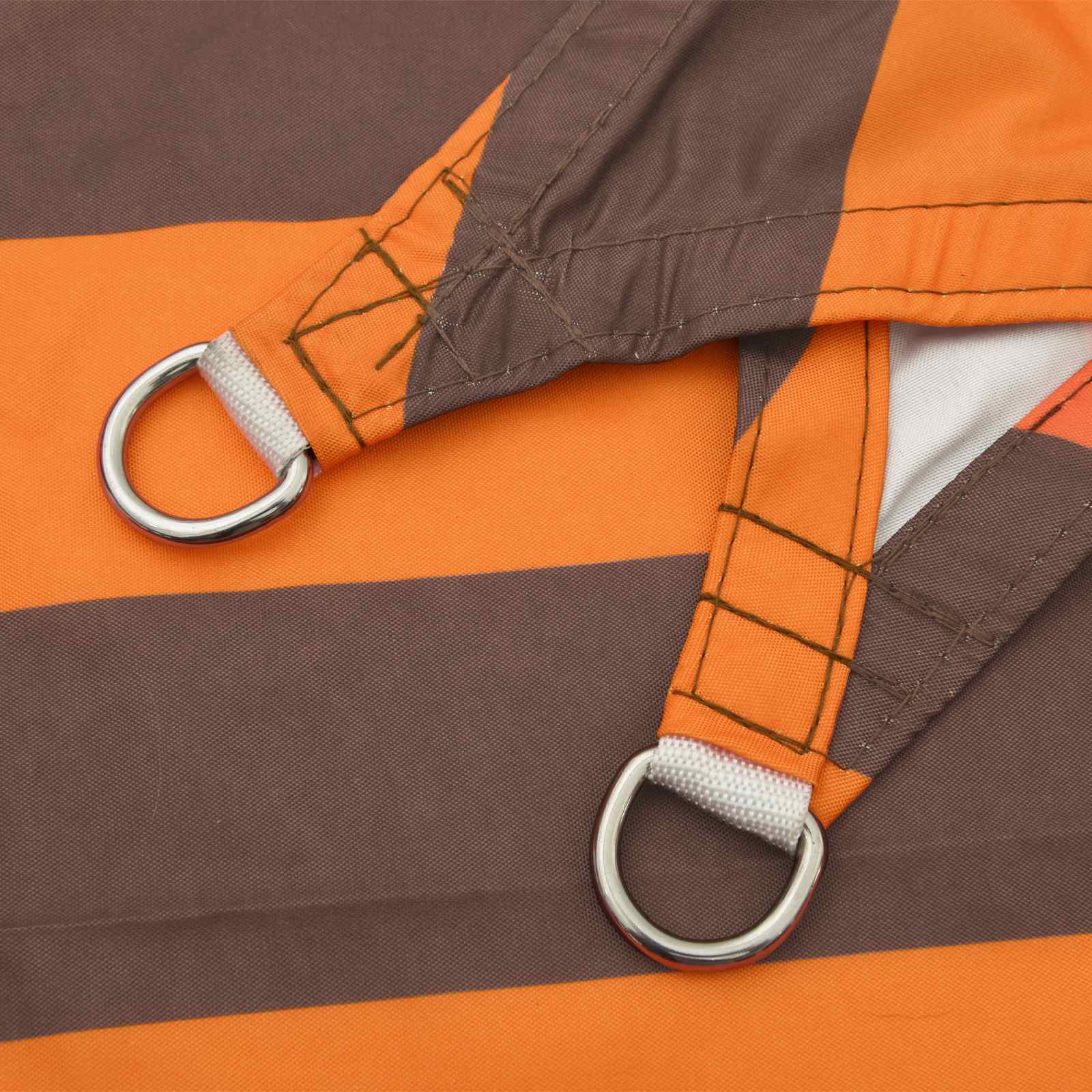 Zonneschaduwzeil Oranje en Bruin 2 x 2 m 100% Polyester Oxford is nu te koop bij PeponiXL, paradijselijk wonen!