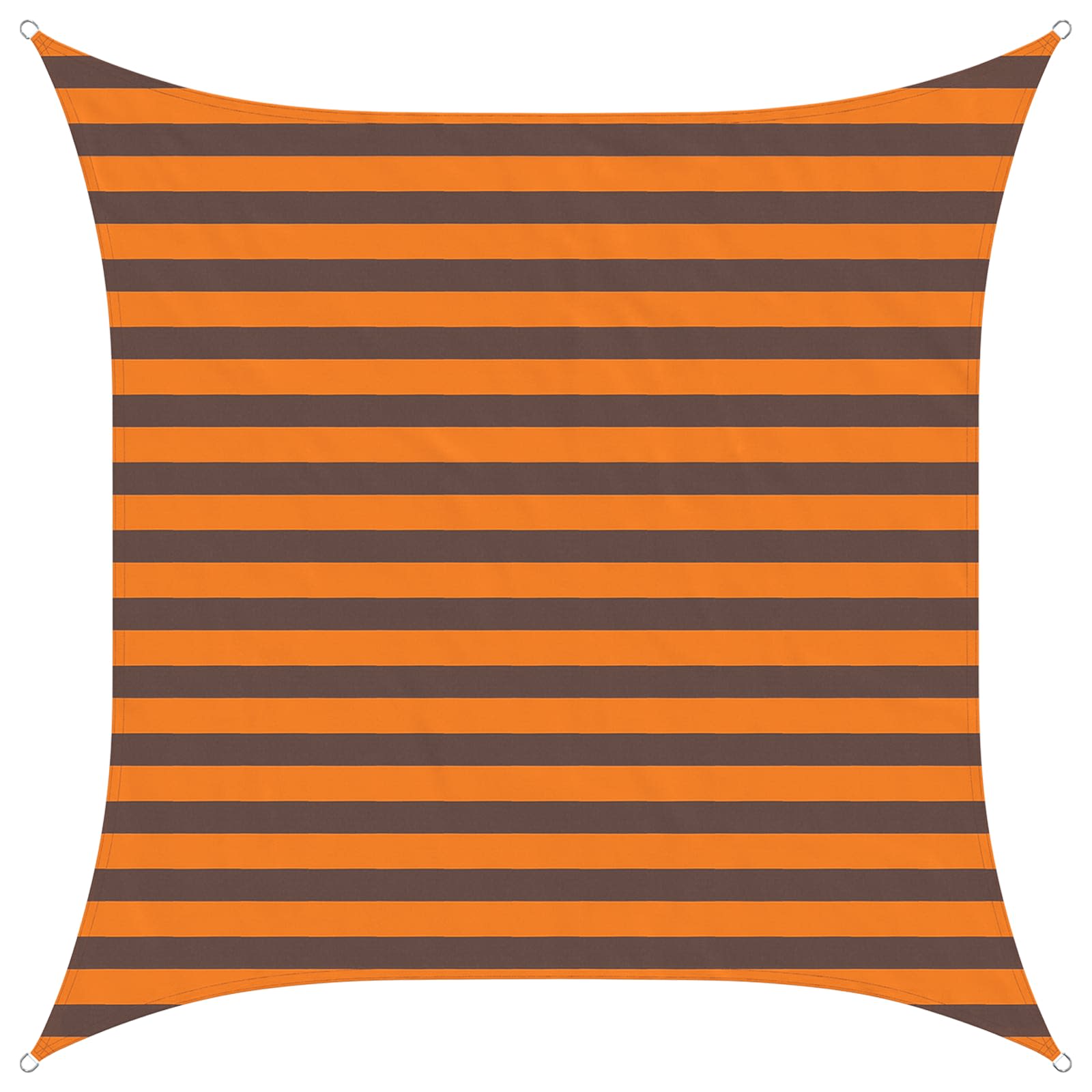 Zonneschaduwzeil Oranje en Bruin 2 x 2 m 100% Polyester Oxford is nu te koop bij PeponiXL, paradijselijk wonen!
