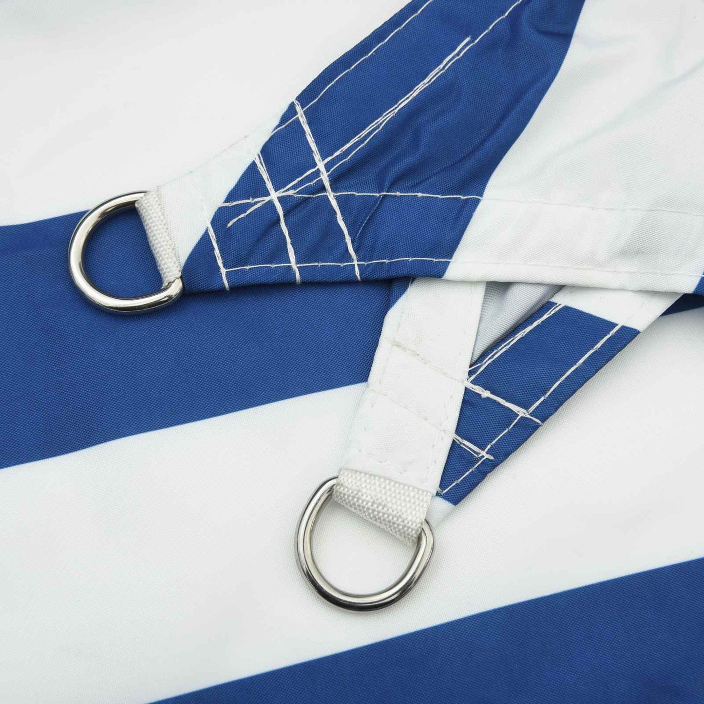 Zonneschaduwzeil Blauw en Wit 8 x 6 m 100% Polyester Oxford is nu te koop bij PeponiXL, paradijselijk wonen!