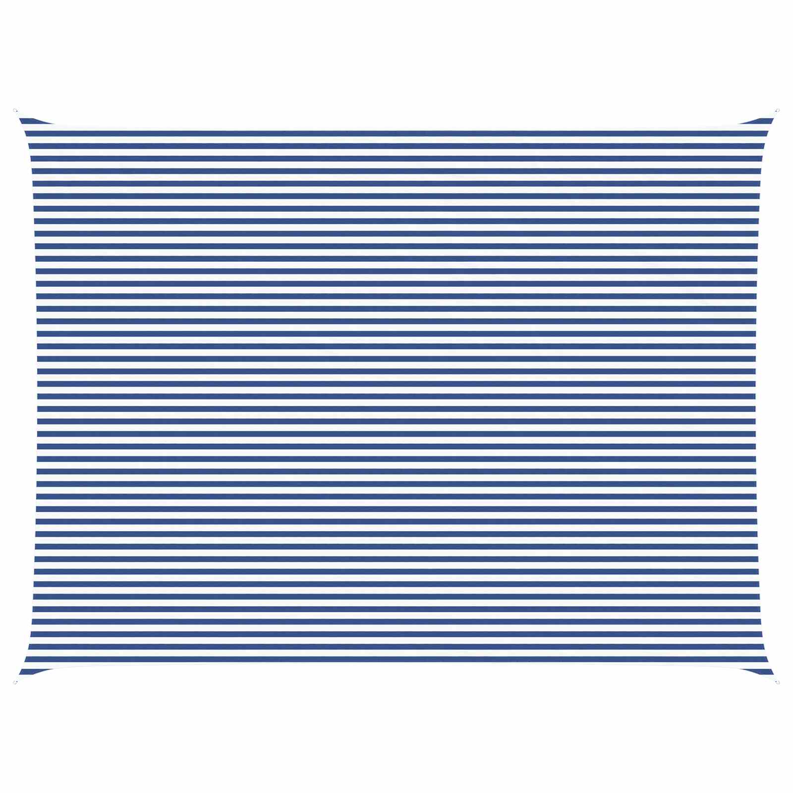 Zonneschaduwzeil Blauw en Wit 8 x 6 m 100% Polyester Oxford is nu te koop bij PeponiXL, paradijselijk wonen!